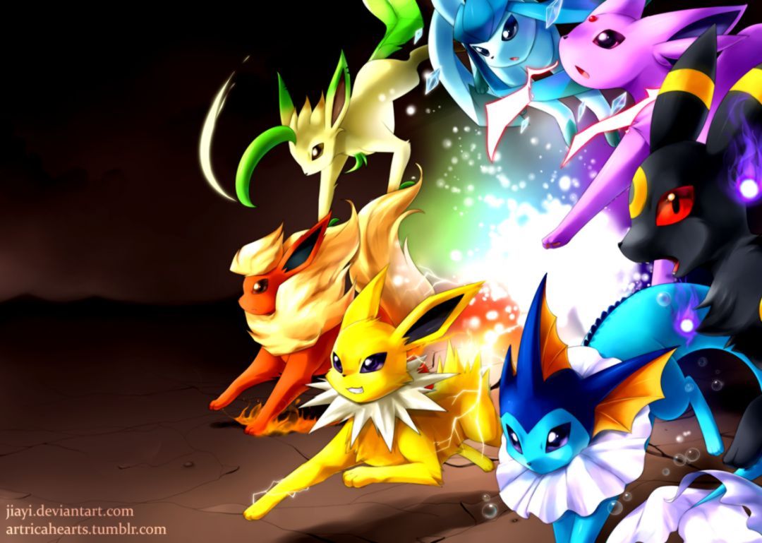 Eeveelutions Pokemon gruppo, Nintendo, 1080x769 HD, Desktop