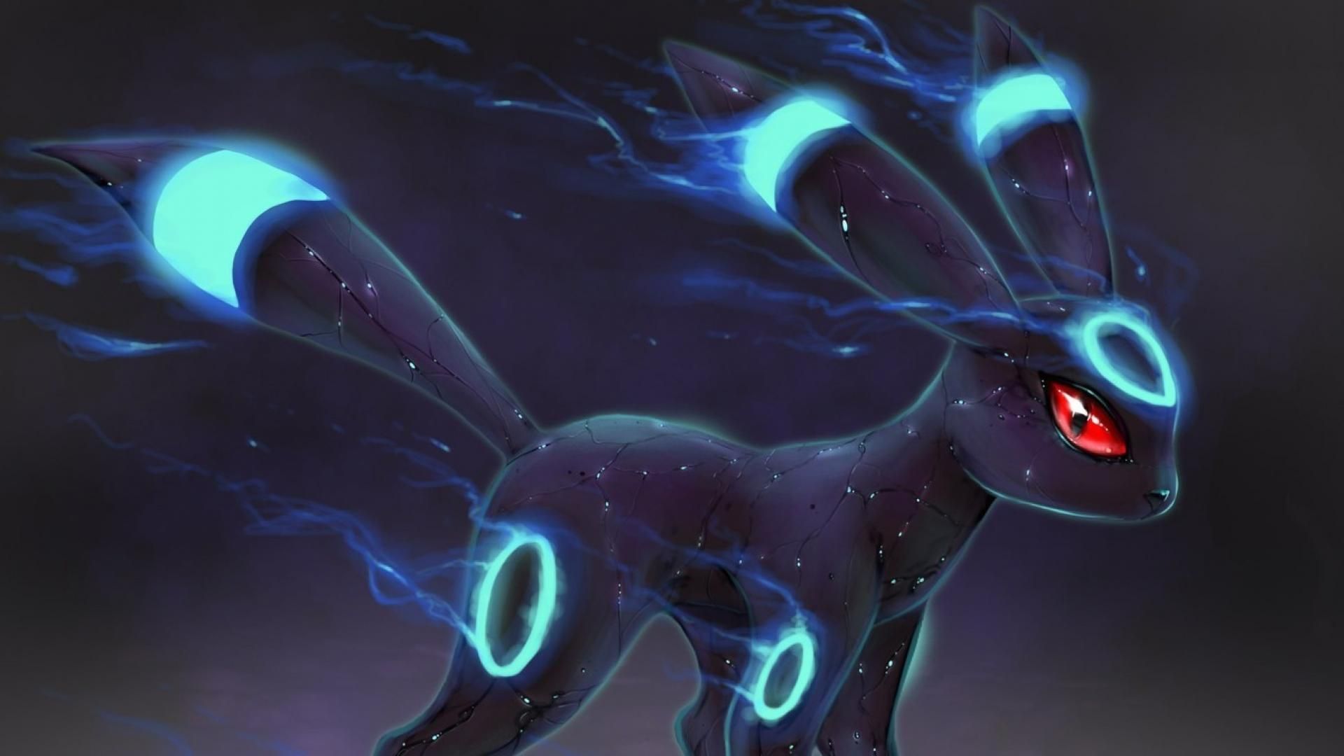 Umbreon Pokémon luce blu, 1920x1080 1080p, Desktop