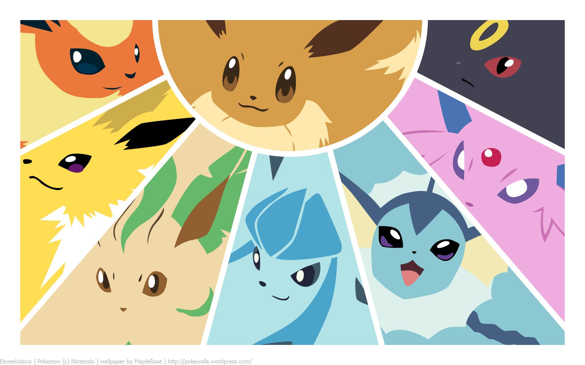 Eevee e evoluzioni Pokémon, 1920x1200 Full HD+ WUXGA, Desktop