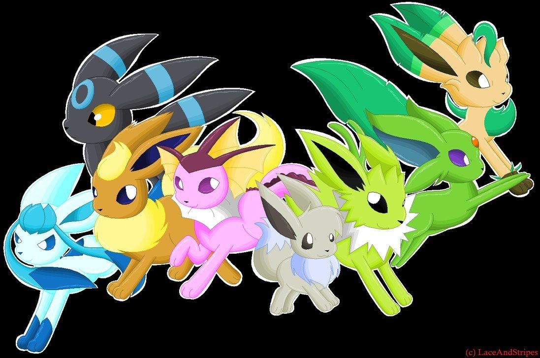 Eeveelutions umanizzate stile chibi, 1024x916 HD, Laptop