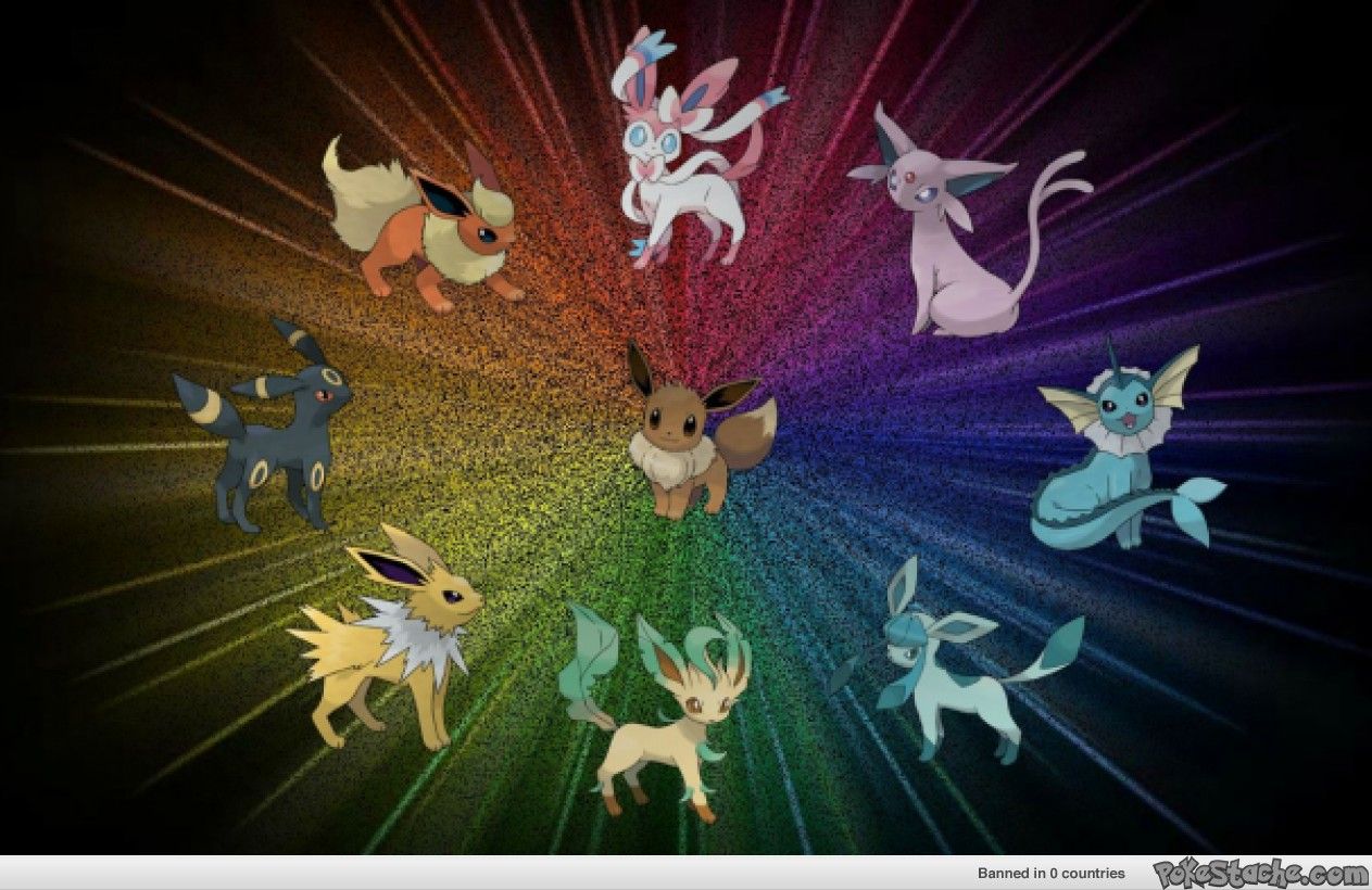 Eevee Pokémon in campo erboso, 1024x768 HD, PC Desktop