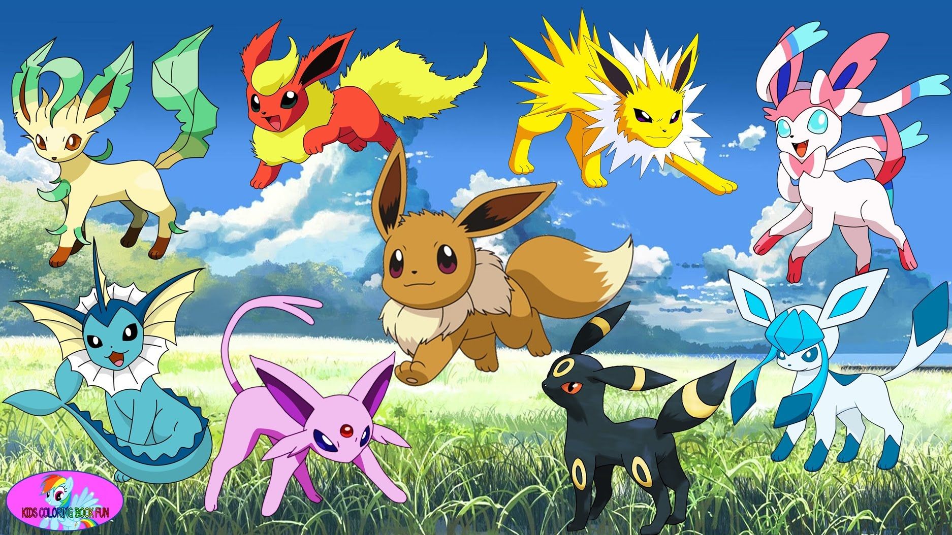Eevee e evoluzioni Pokémon, 900x942 Verticale, Telefono