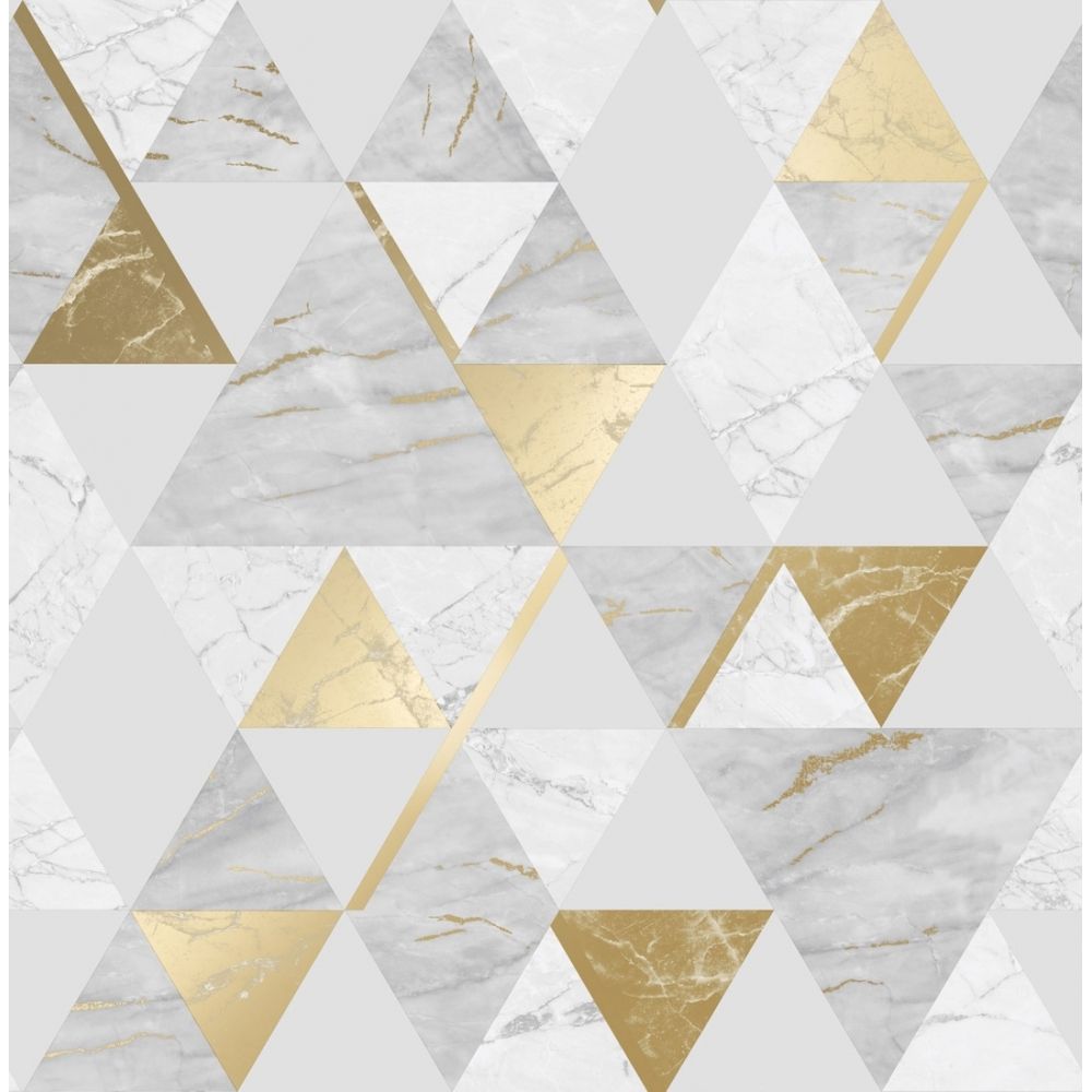 Triangoli marmo bianco oro, 1000x1000 HD, Desktop