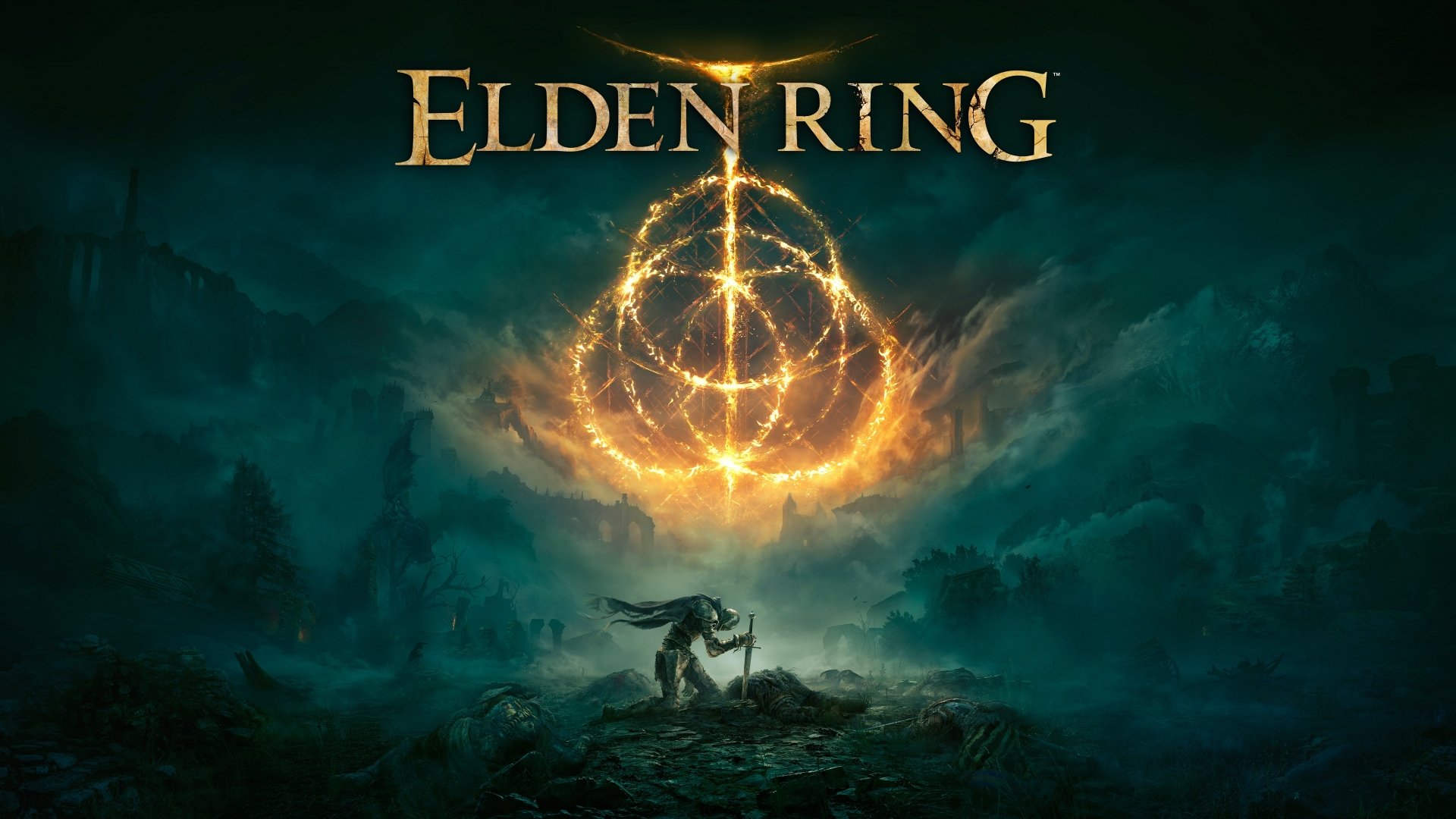 Elden Ring logo cerchio dorato, 1920x1080 1080p, PC Desktop