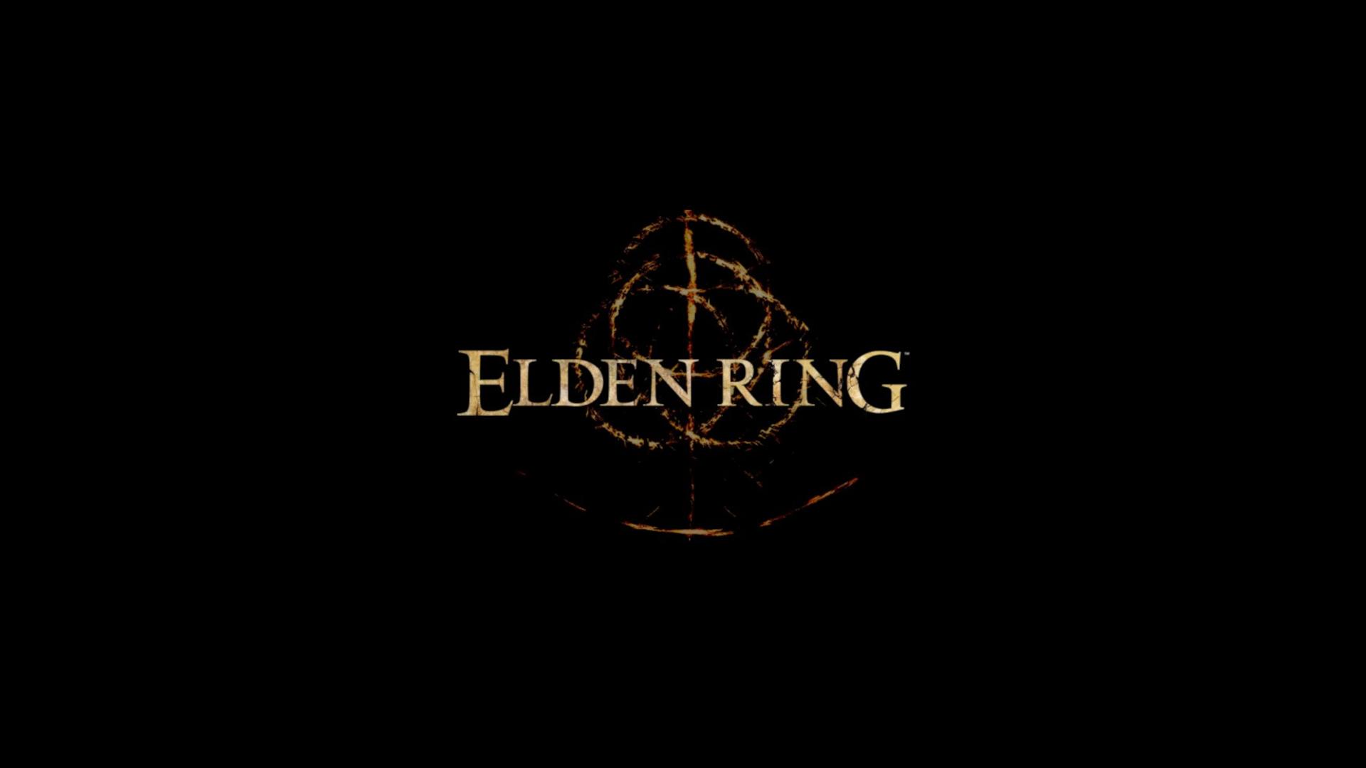 Logo Elden Ring dorato, 1920x1080 Full HD, PC Desktop