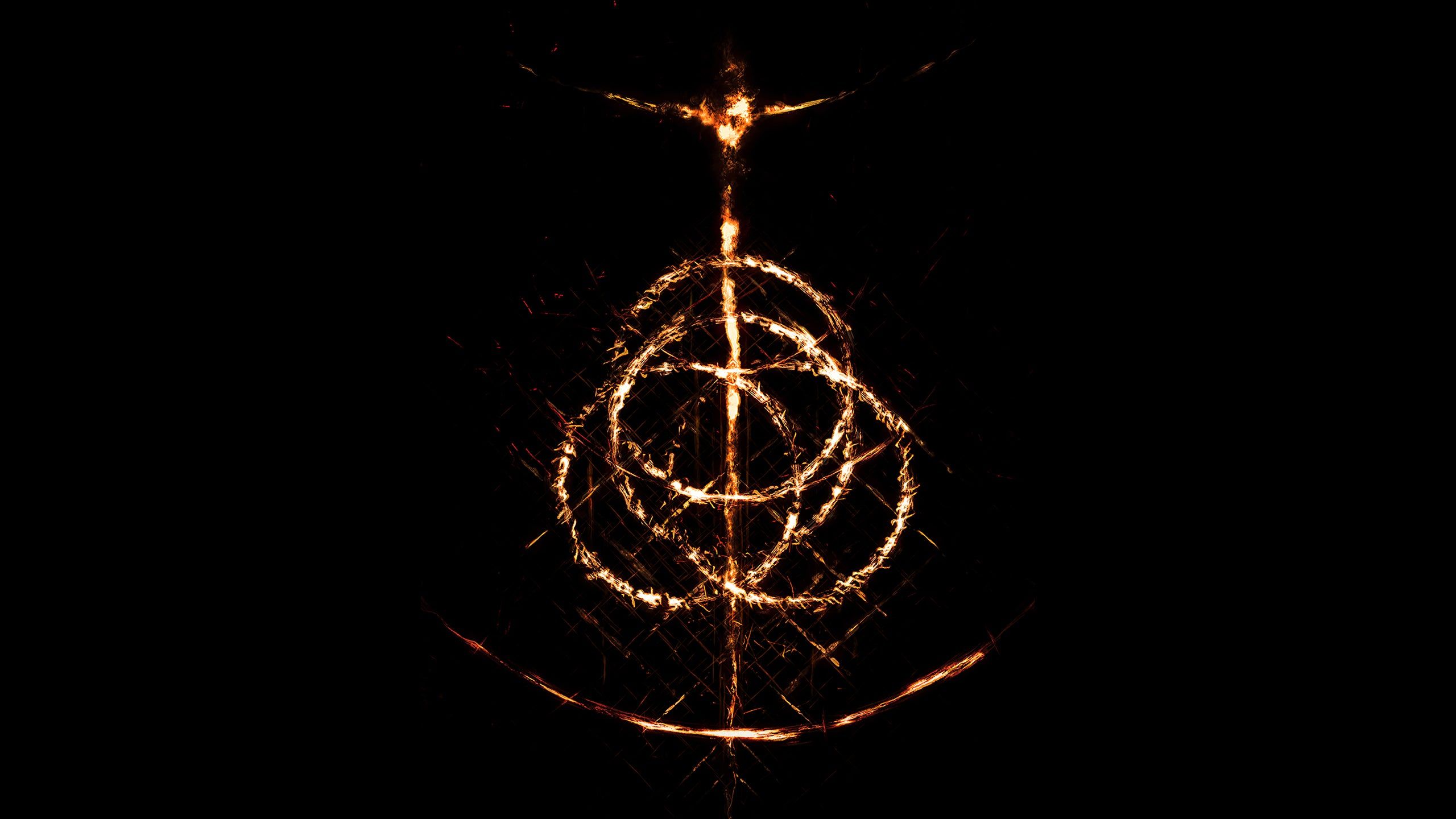 Simbolo Elden Ring incandescente, 2560x1440 1440p, Desktop