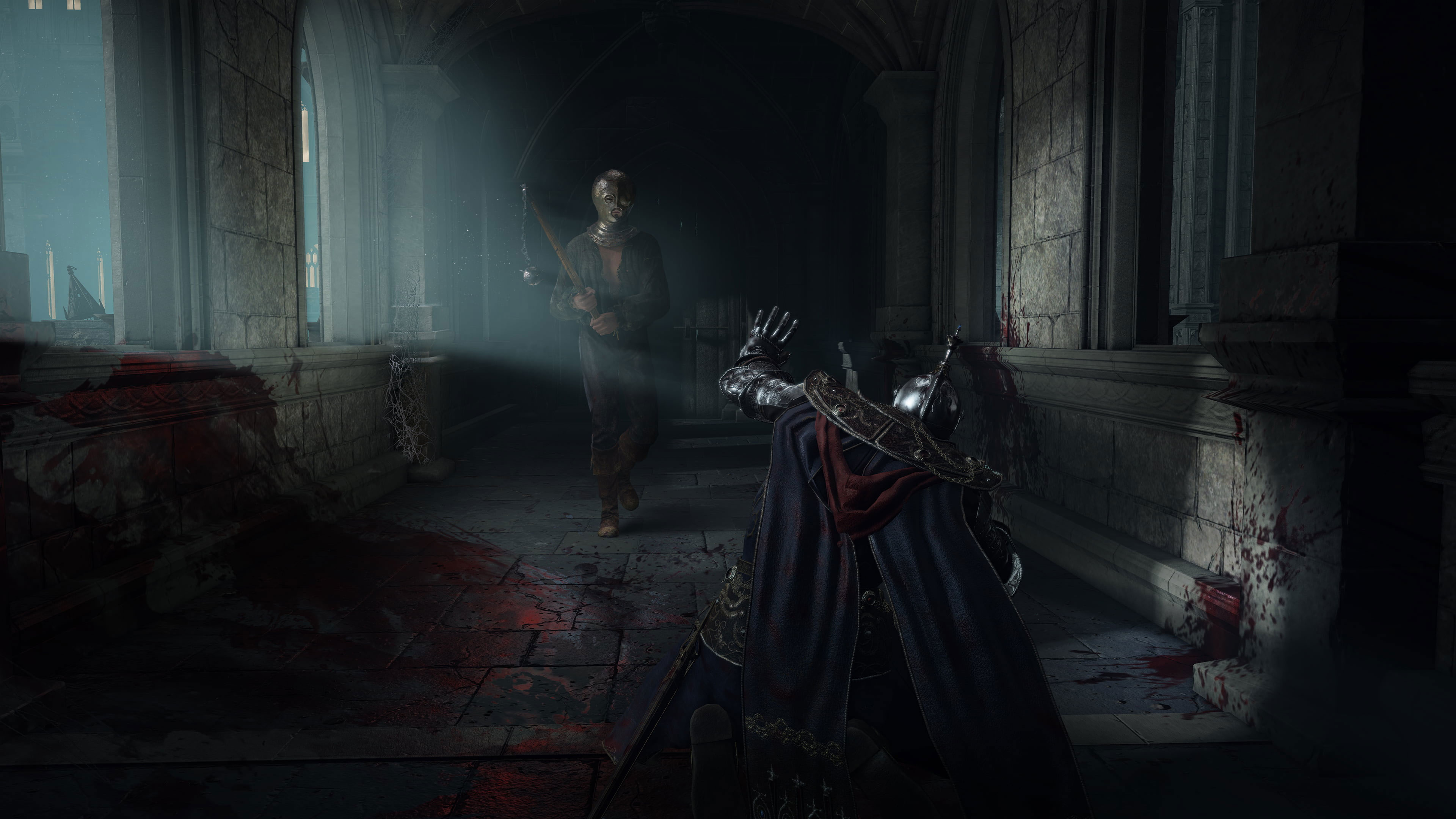 Cavaliere Elden Ring corridoio oscuro, 3840x2160 4K Ultra HD, Monitor 4K
