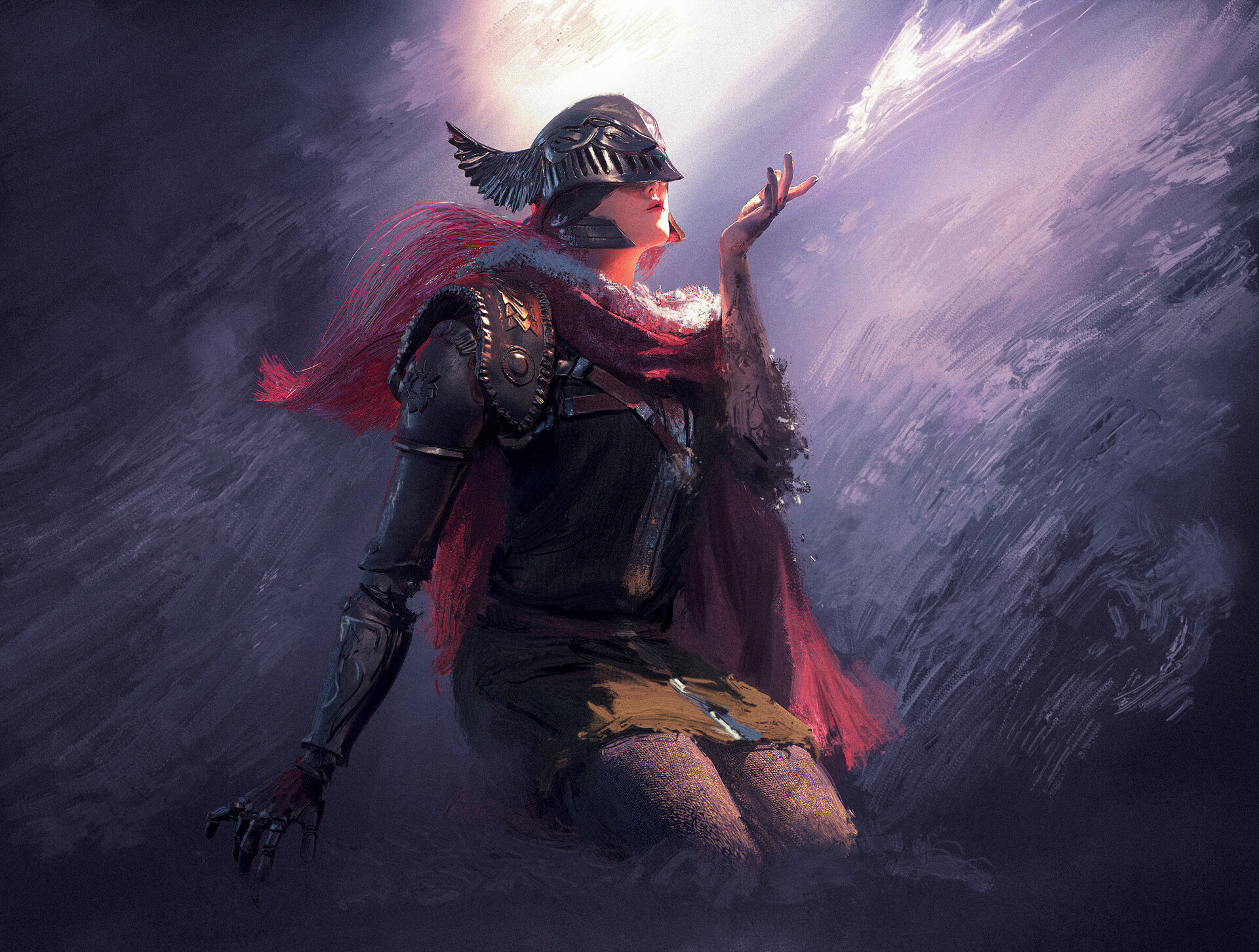 Cavaliere Elden Ring con mantello rosso, 1920x1451 Full HD+, PC Desktop