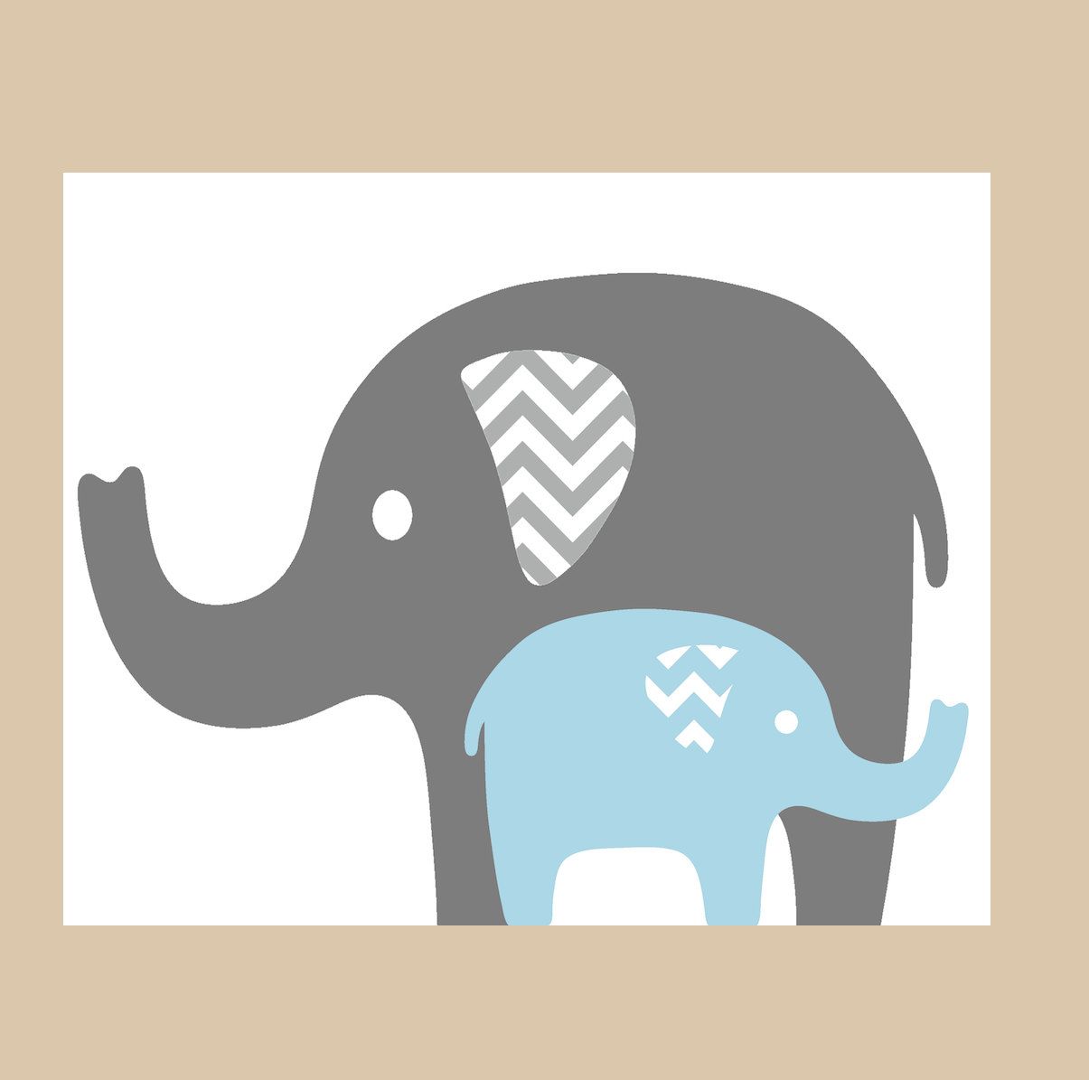 Elefante mamma e cucciolo grigio azzurro, 1205x1195 HD, Acer Nitro