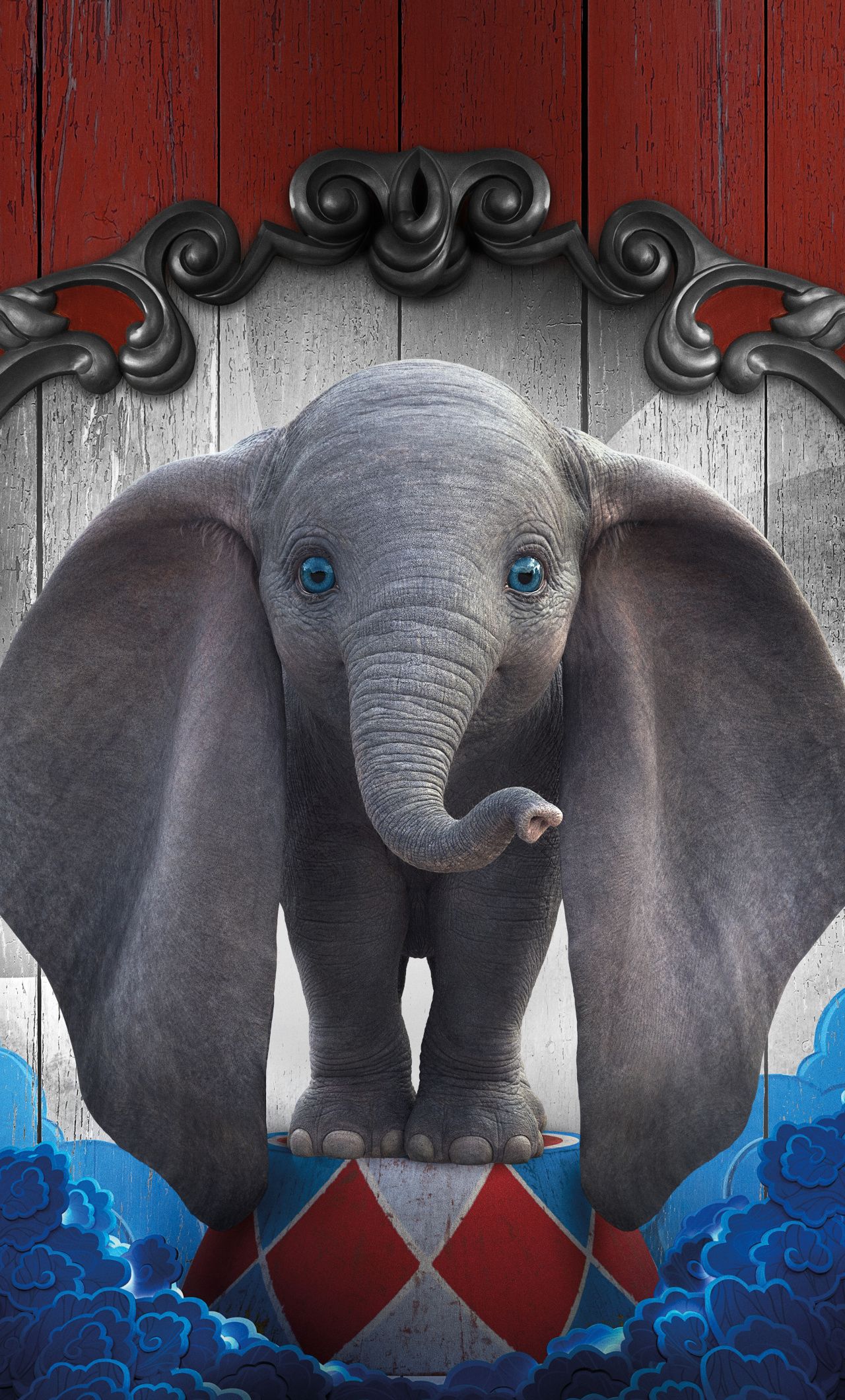 Dumbo elefantino occhi azzurri, 1280x2120 Full HD Verticale, iPhone