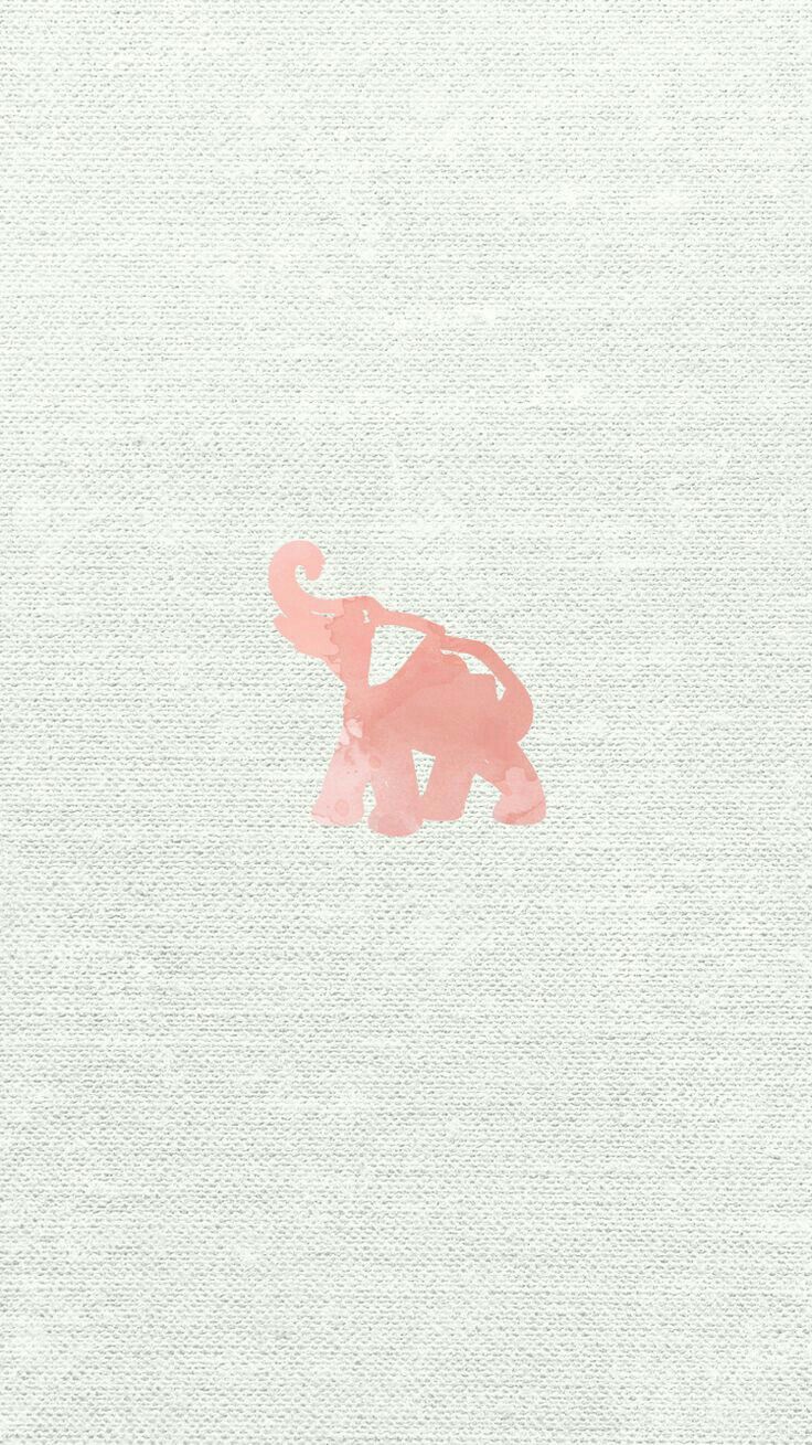 Elefante rosa illustrazione minimal, 736x1309 Full HD Verticale, iPhone Air