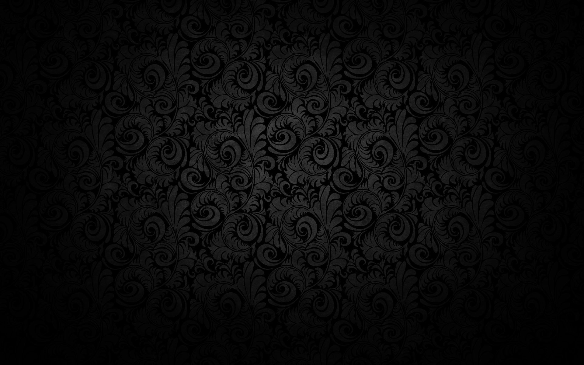 Motivo damascato nero elegante, 1920x1200 Full HD+, Desktop