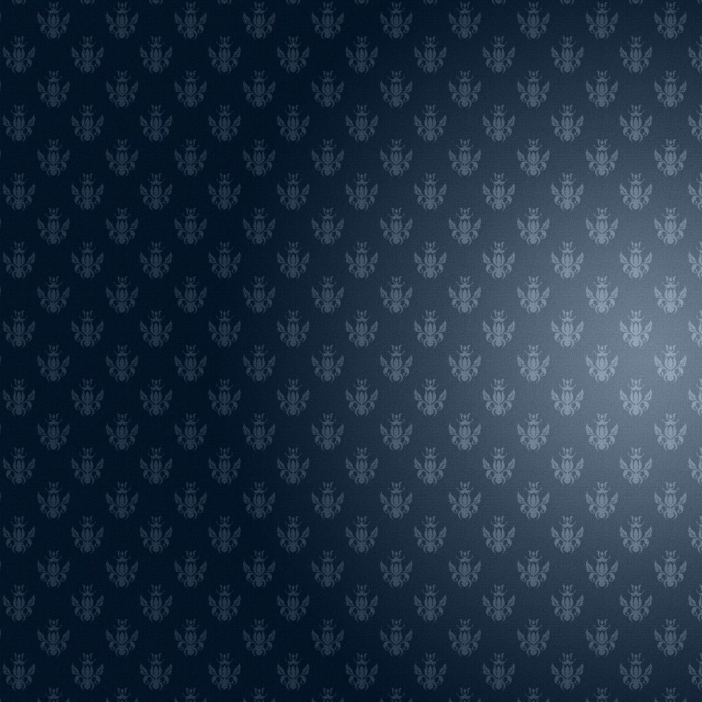 Motivo damascato blu scuro, 1024x1024 HD, Desktop