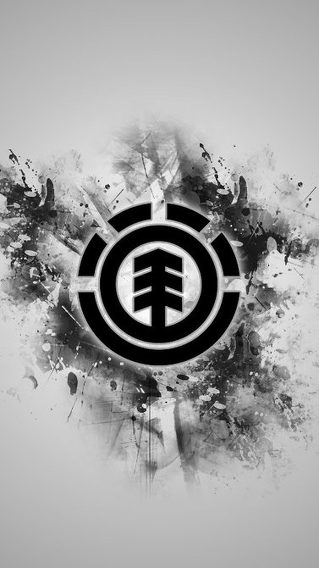 Logo Element skateboard nero, 1242x2208 Full HD Verticale, iPhone Pro Max