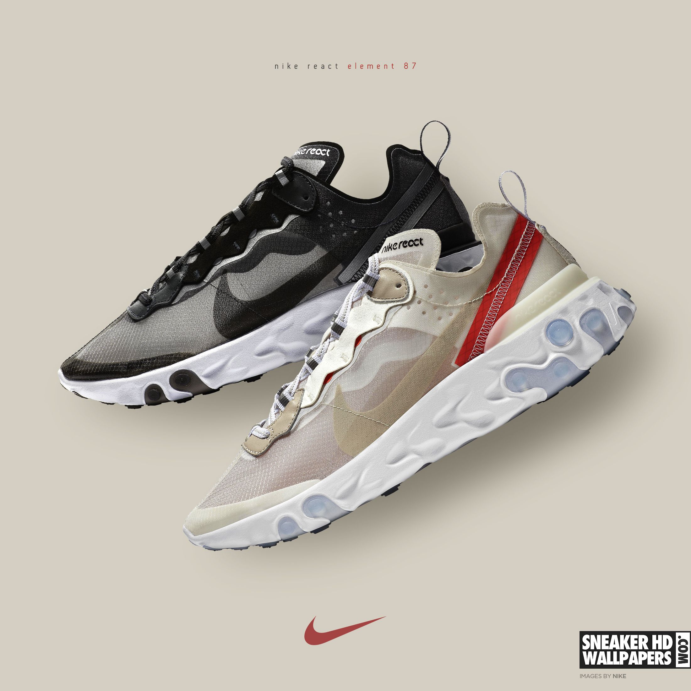 Nike React Element scarpe sneaker, abbigliamento sportivo, 2200x2200 alta risoluzione, Desktop