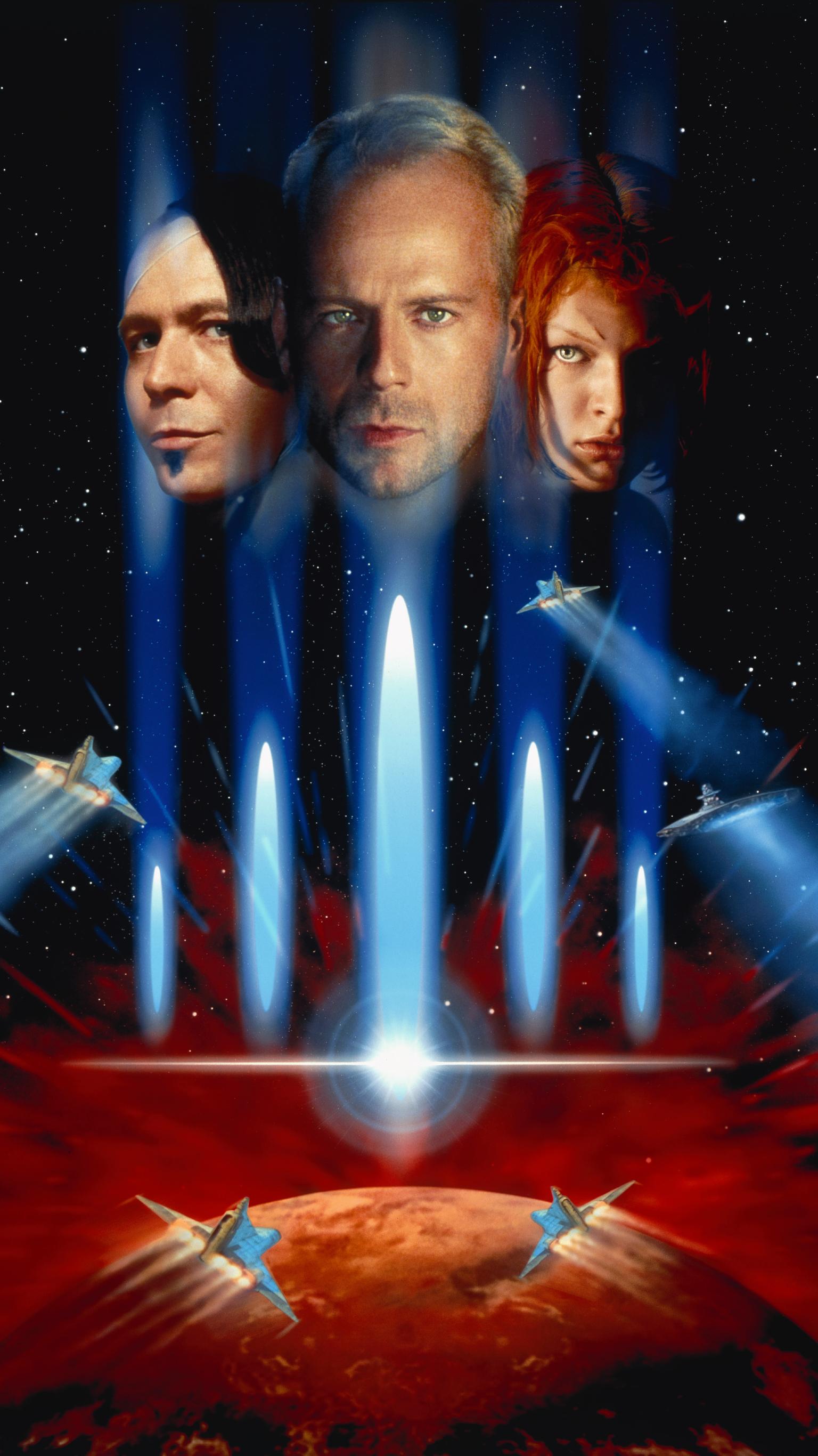 The Fifth Element poster personaggi, 1536x2732 Verticale, iPhone Plus
