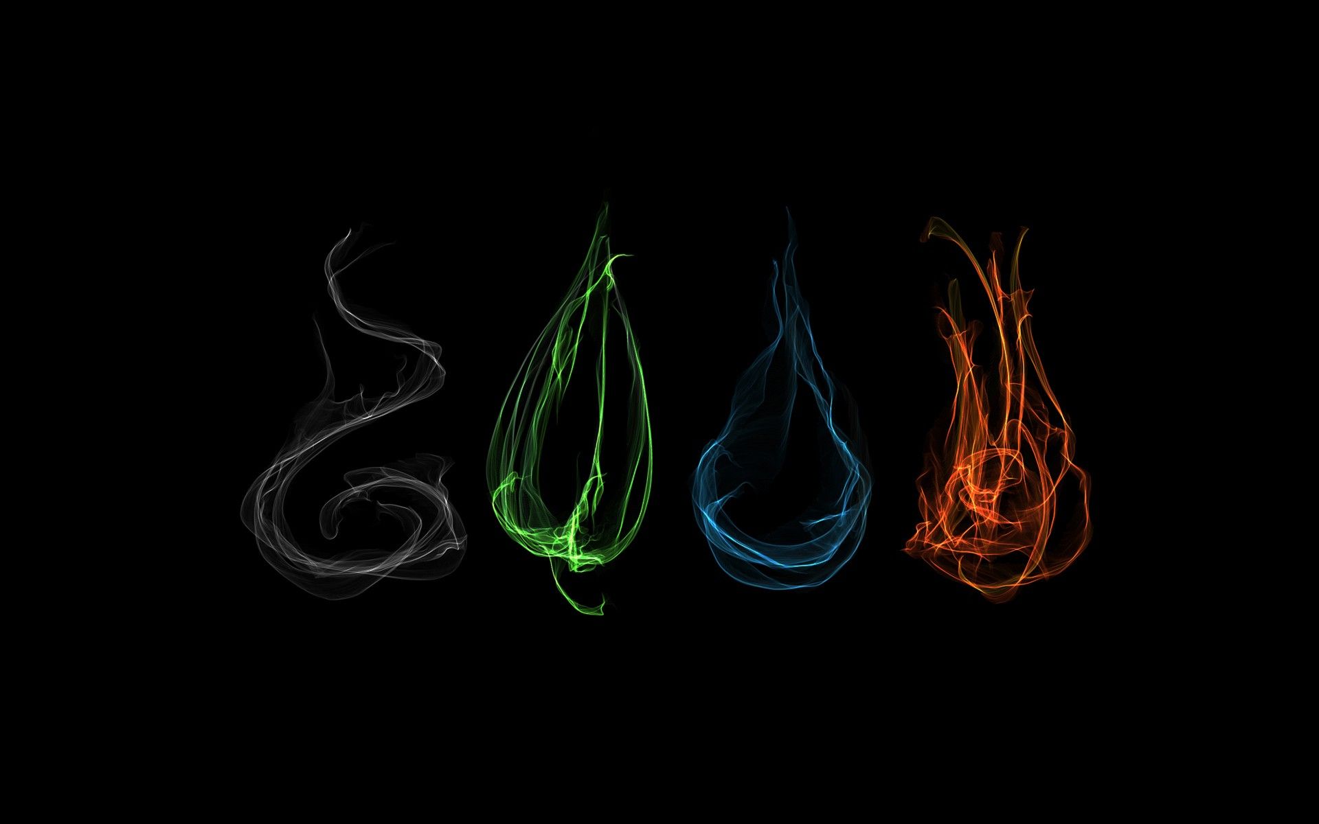 Simboli elementi Avatar colorati, 1920x1200 Full HD+, Desktop