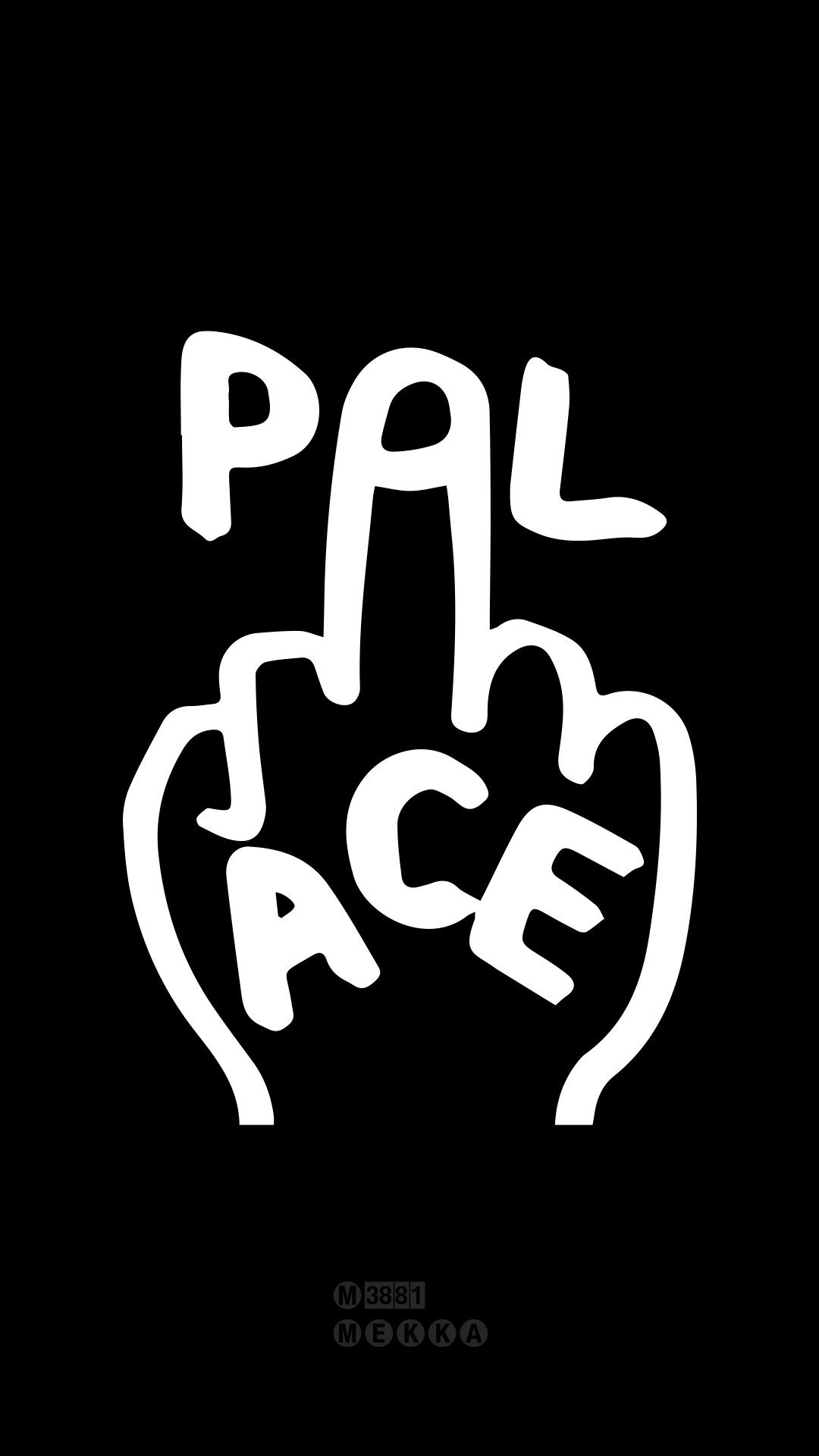 Logo Palace skateboard mano, 1080x1920 Verticale, Telefono