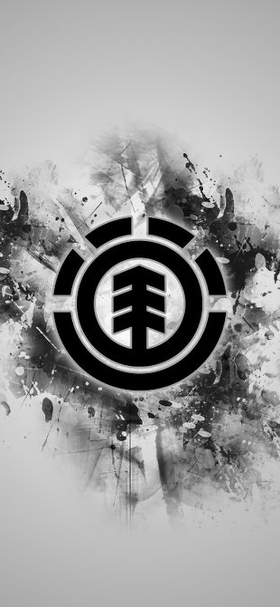 Logo Element albero nero, 1125x2436 Verticale, iPhone Pro Max