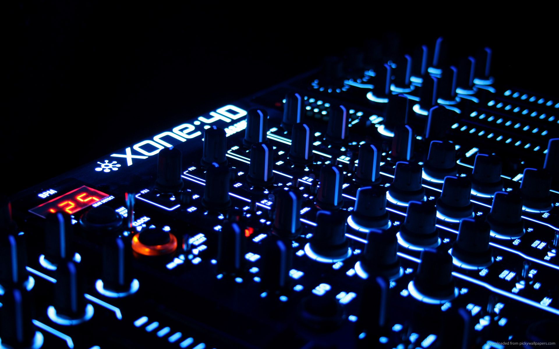 Mixer DJ luci blu, 1920x1200 WUXGA, PC Desktop