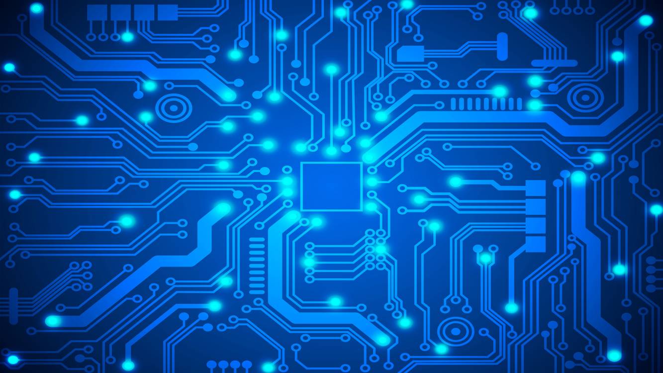 Circuito elettronico blu, 1333x750 720p, Laptop
