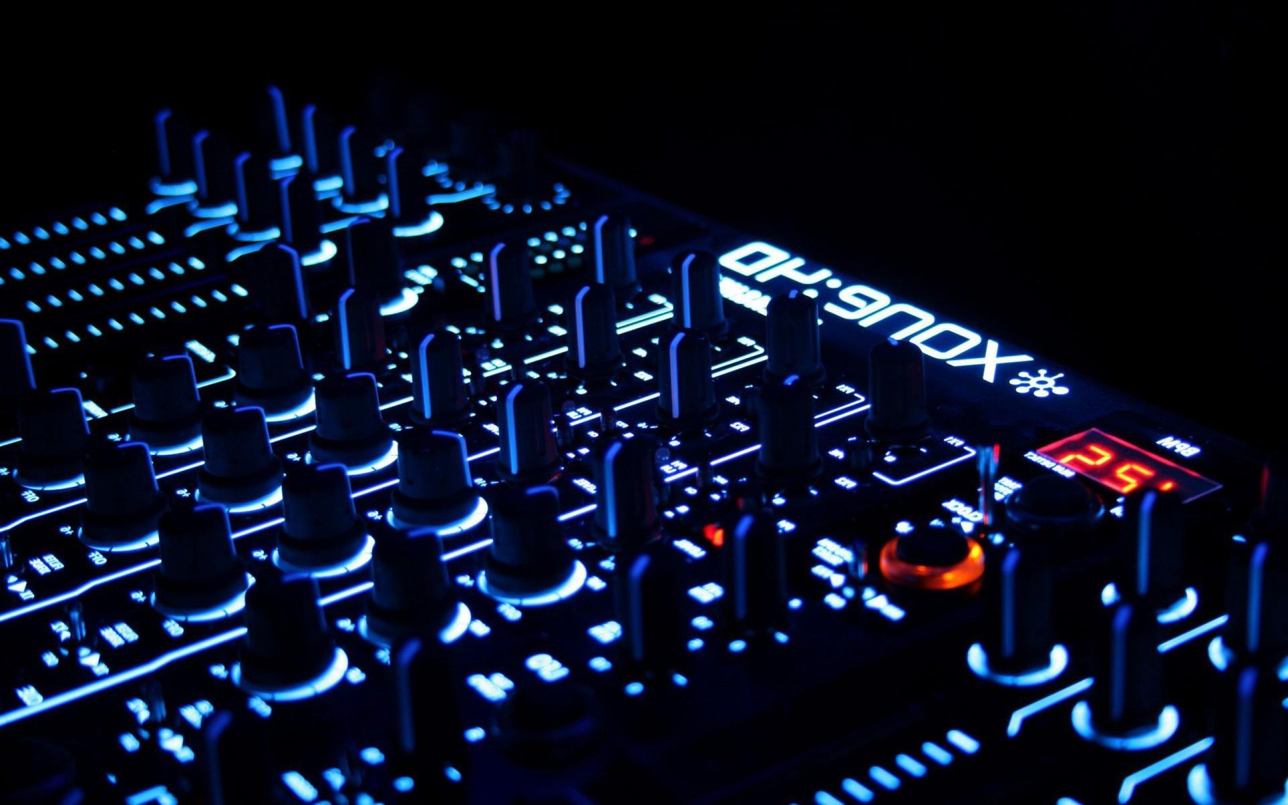 Mixer DJ luci blu, 2560x1600 2K, Desktop