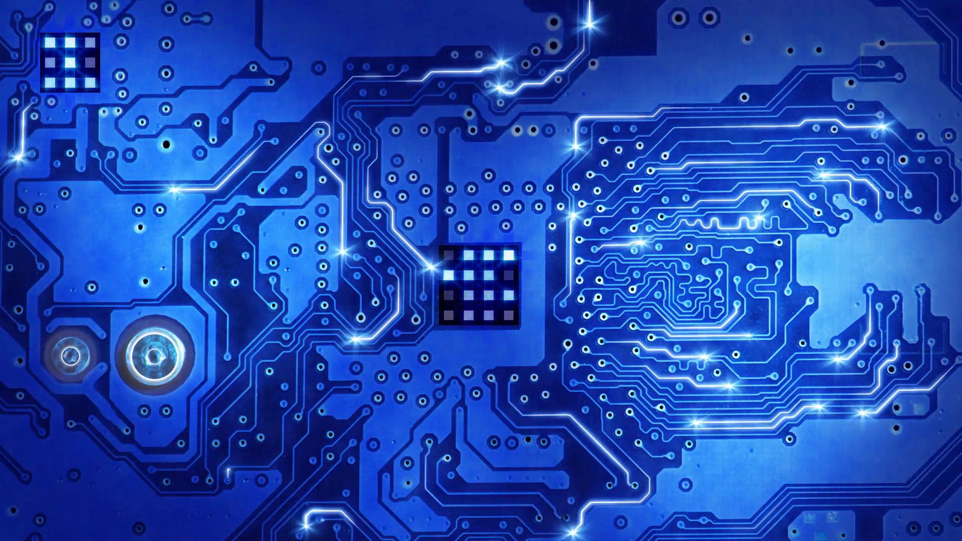 circuito elettronico blu luminoso, 1920x1080 1080p, Laptop