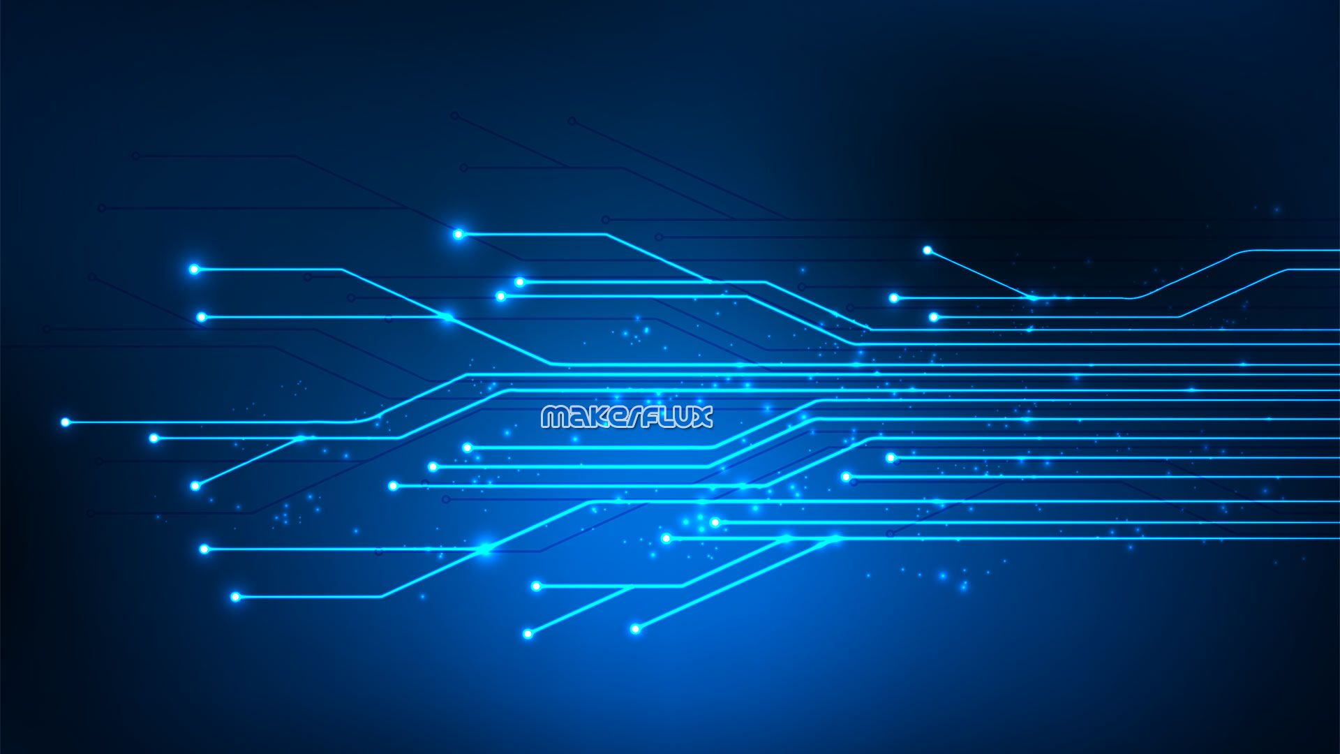 Circuito elettronico blu astratto, 1920x1080 Full HD, Desktop