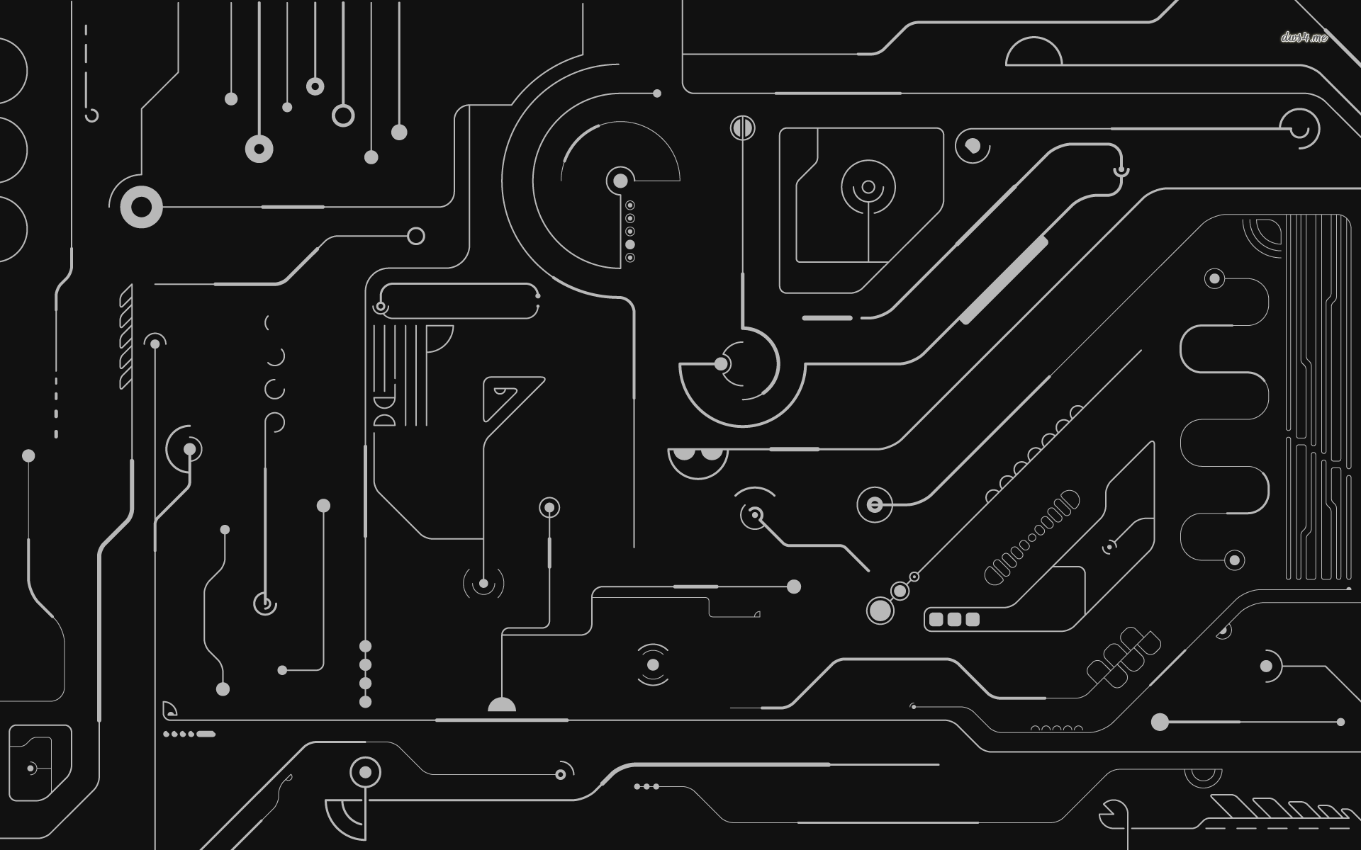 Circuito elettronico astratto nero, 1920x1200 WUXGA, Desktop