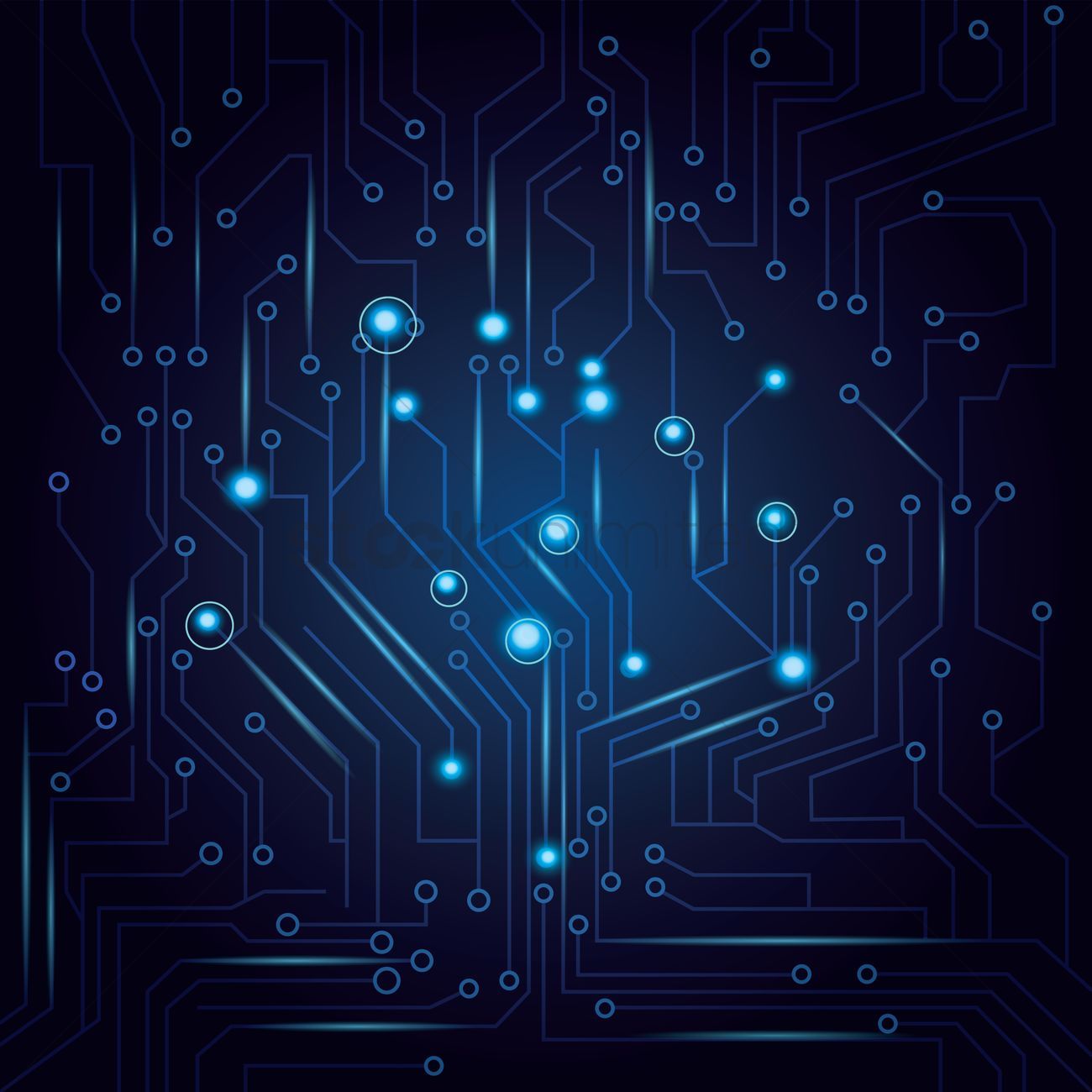 Circuito elettronico blu scuro, 1300x1300 HD, Desktop