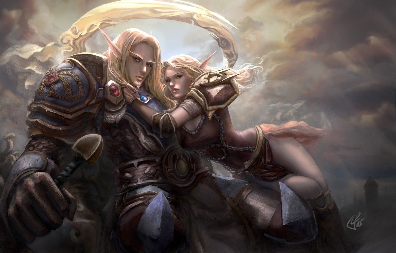 Elfi guerrieri World of Warcraft, 1332x850 HD, Notebook Gaming
