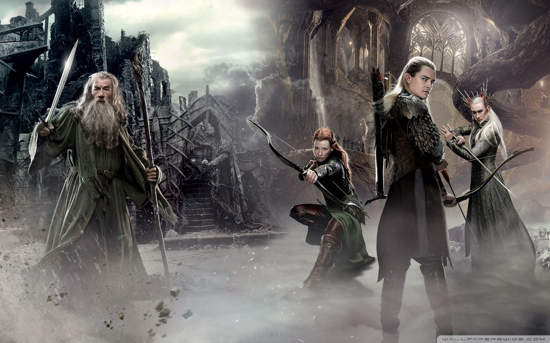 Lo Hobbit elfi guerrieri, 1920x1200 Full HD+ WUXGA, Desktop