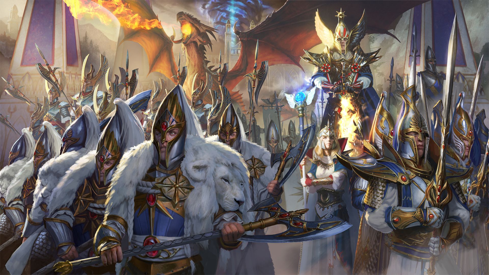 Esercito Alti Elfi Total War Warhammer, 1920x1080 1080p, Desktop