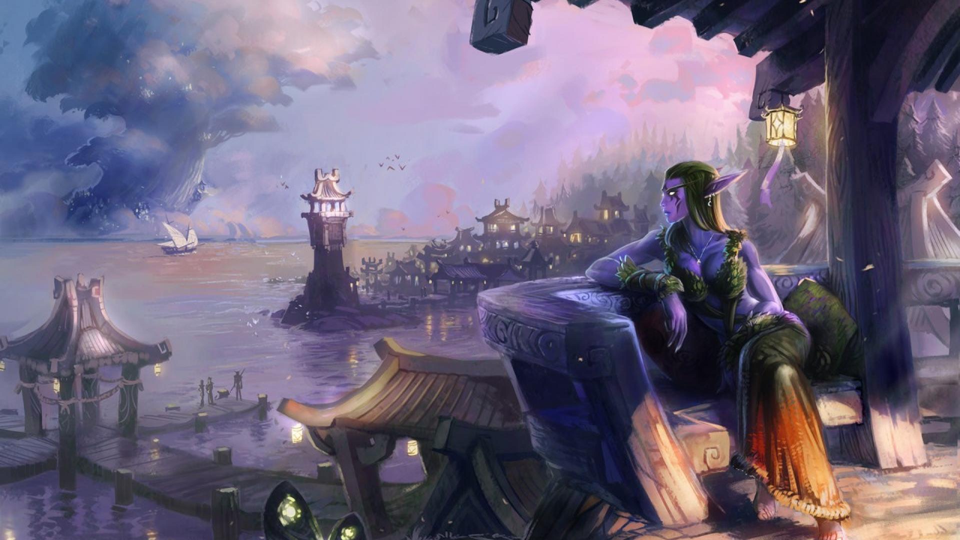 Elfo notturno World of Warcraft, 1920x1080 Full HD 1080p, PC Desktop
