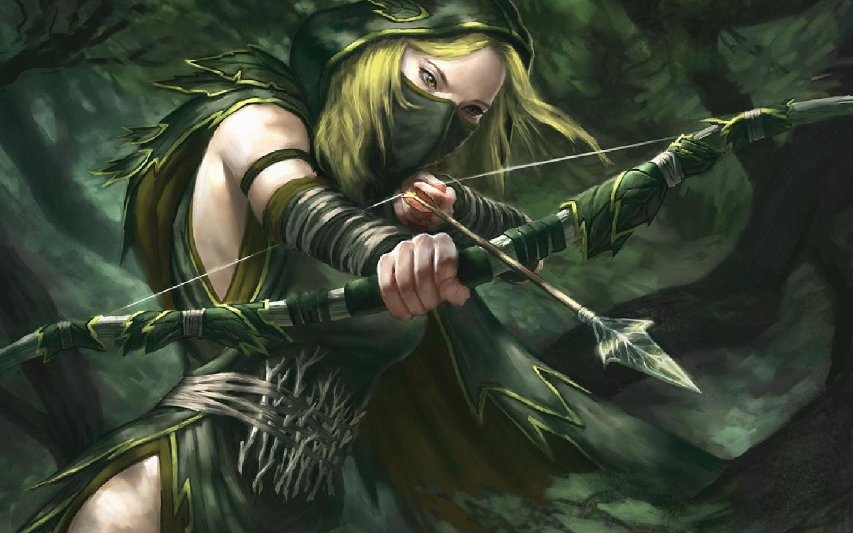 Elfo arciere nella foresta, 1680x1050 HD, Lenovo Legion