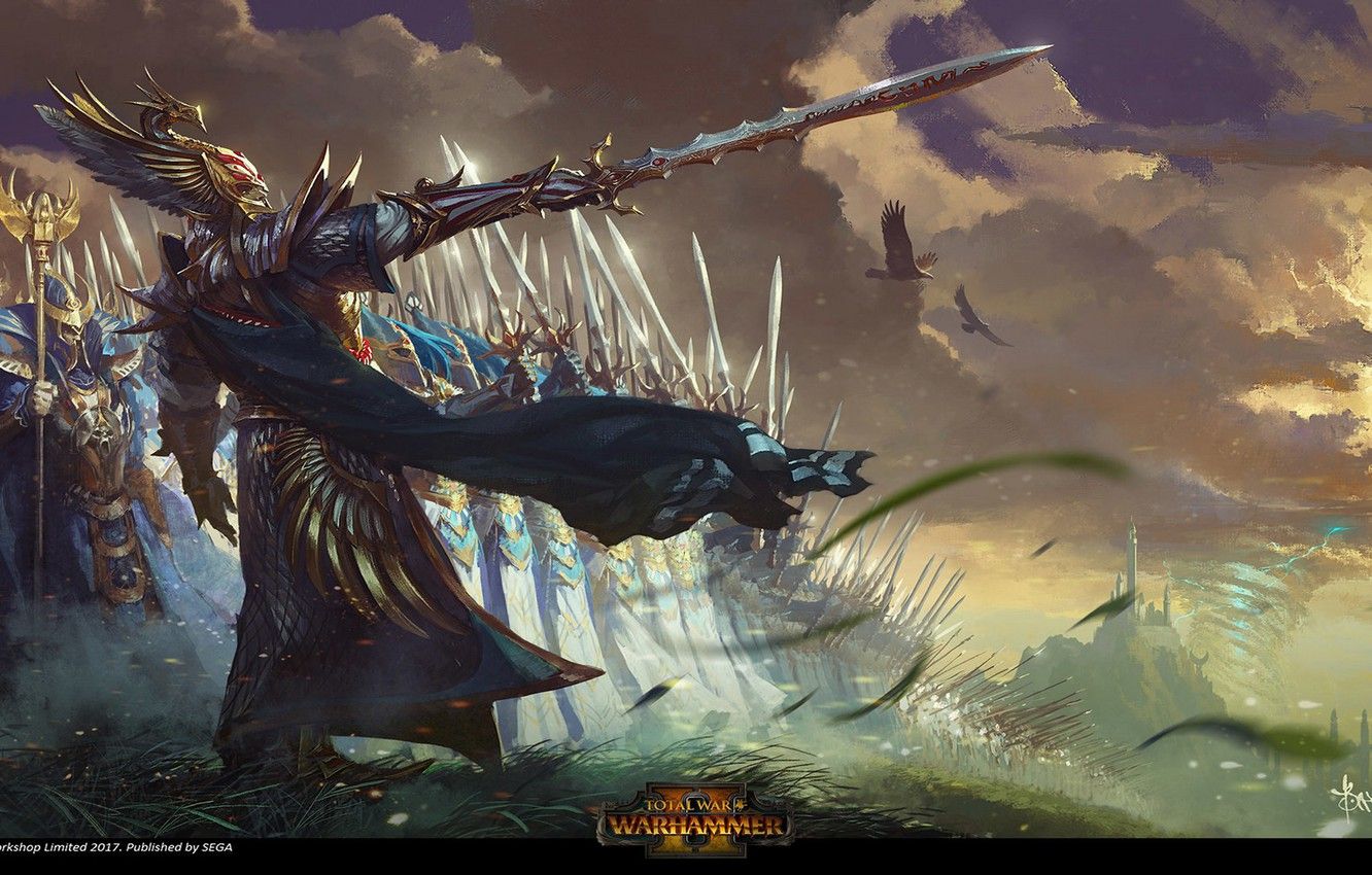 Elfi guerrieri Total War Warhammer, 1332x850 720p, MacBook Air