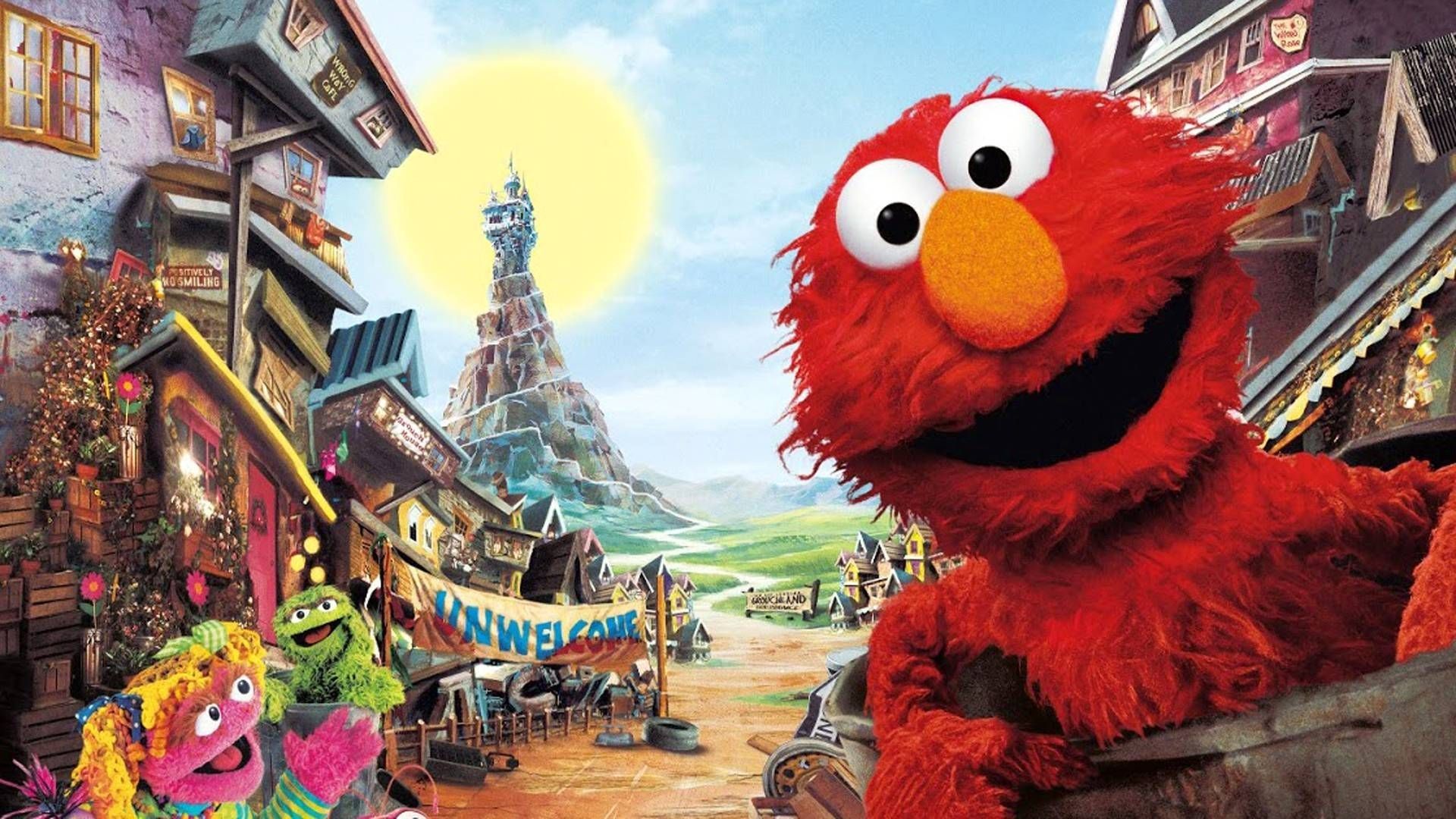 Elmo Sesame Street villaggio, 1920x1080 1080p, PC