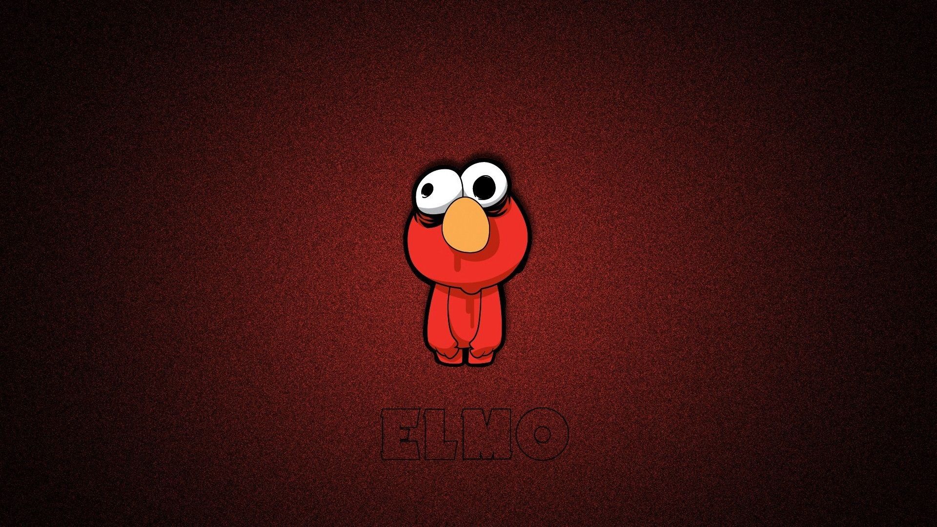 Elmo cartone rosso minimal, 1920x1080 1080p, PC