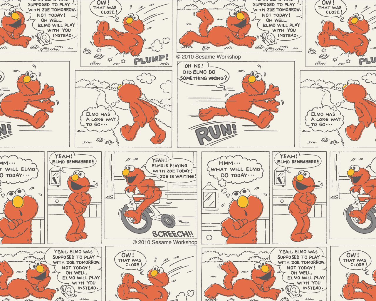 Elmo Sesamo Apriti sfondo blu, 1600x1200 900p, PC
