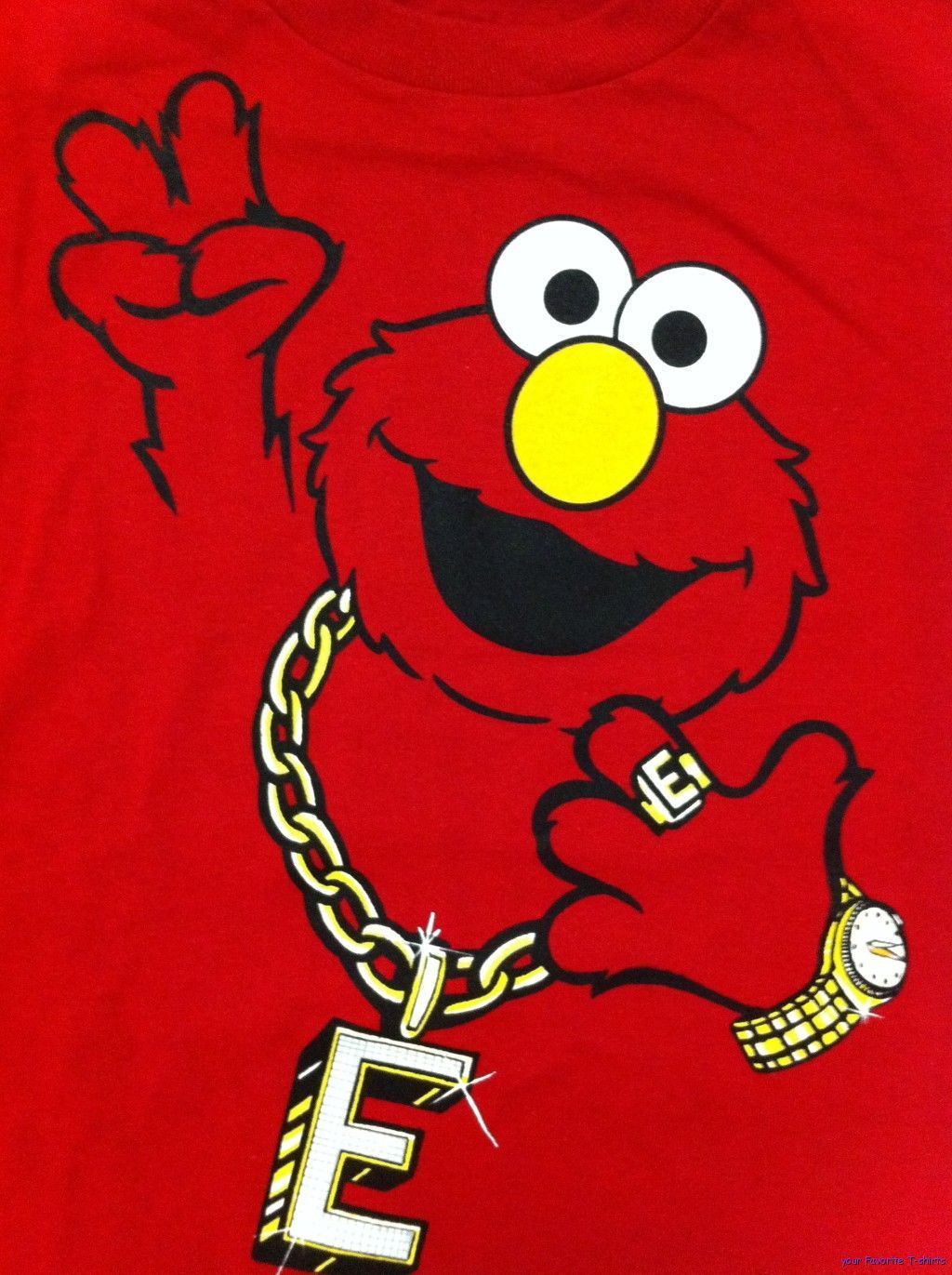 Elmo gangster con catena oro, 1024x1371 Verticale, Mobile