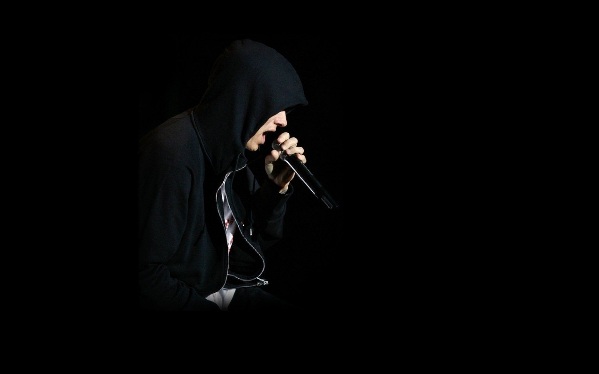 Eminem con cappuccio e microfono, 1920x1200 Full HD+, Notebook Gaming