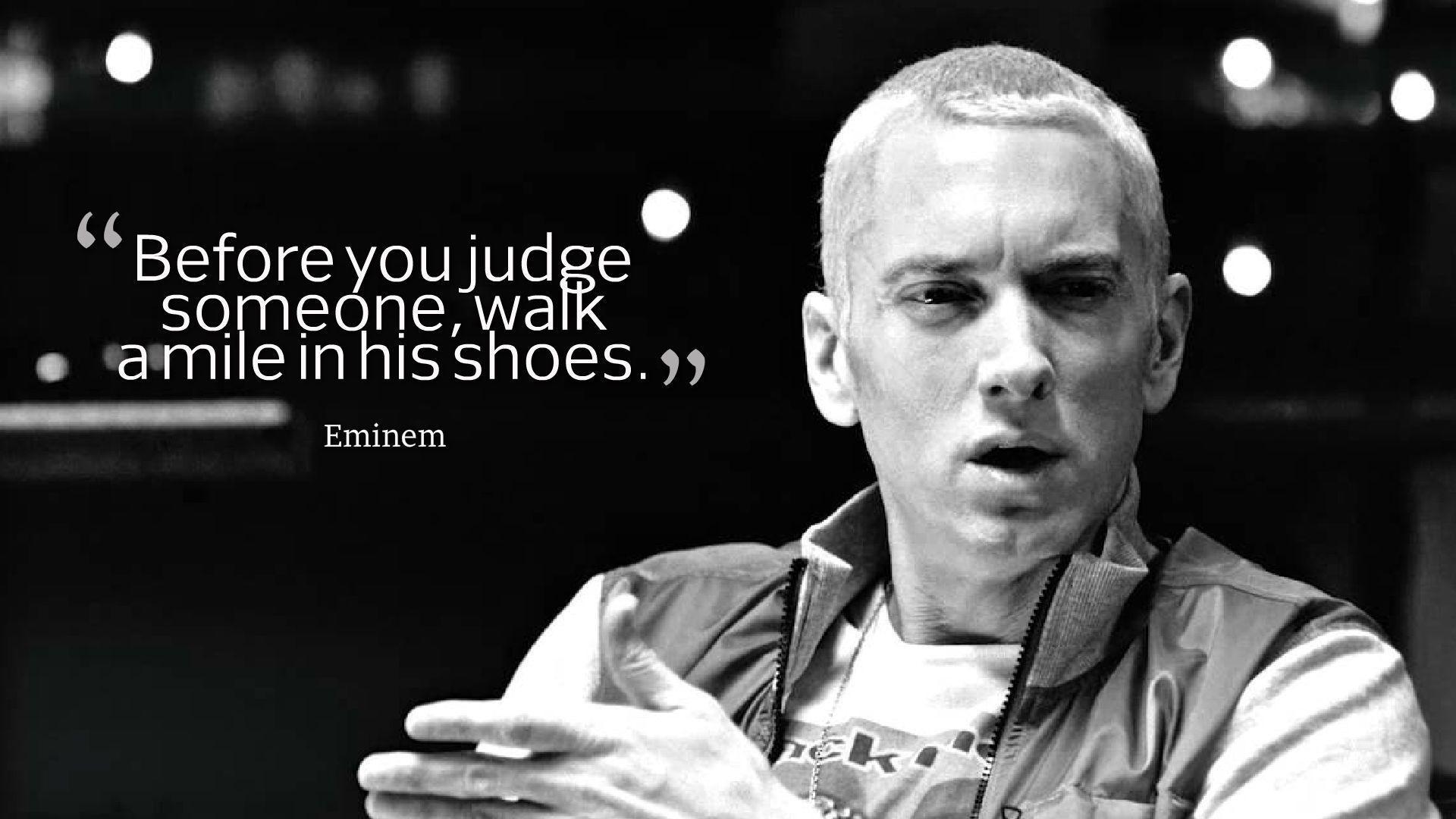 Eminem citazione bianco nero, 1920x1080 1080p, HP Laptop