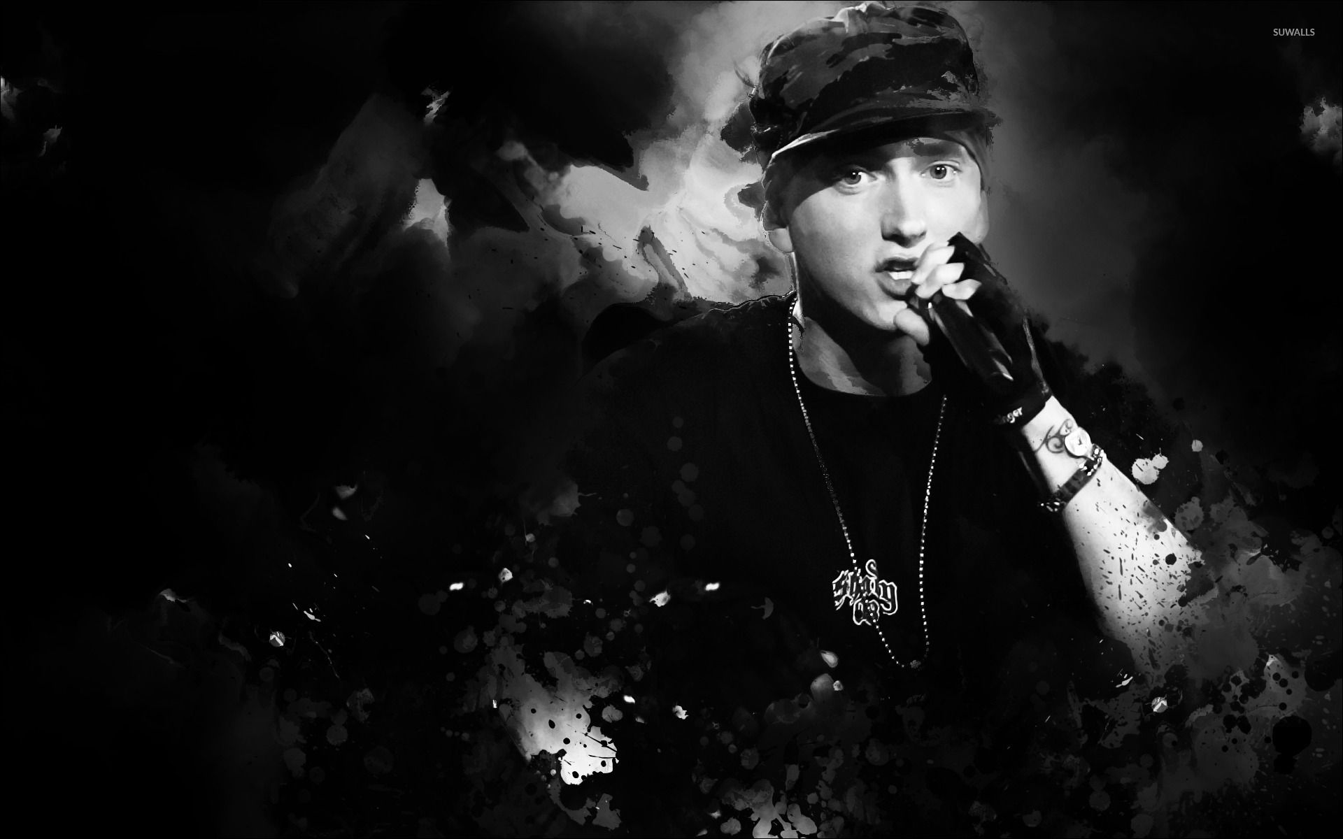 Eminem in bianco e nero, 1920x1200 Full HD+ WUXGA, Dell XPS