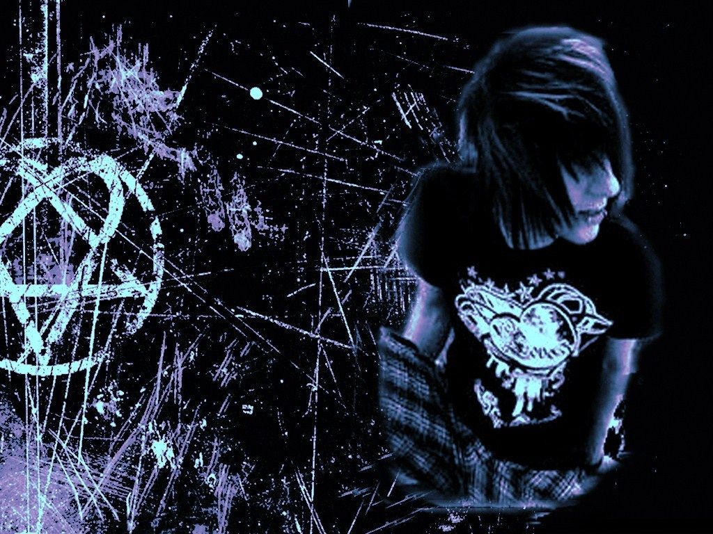 Ragazzo emo capelli scuri simbolo, 1024x768 HD, Desktop