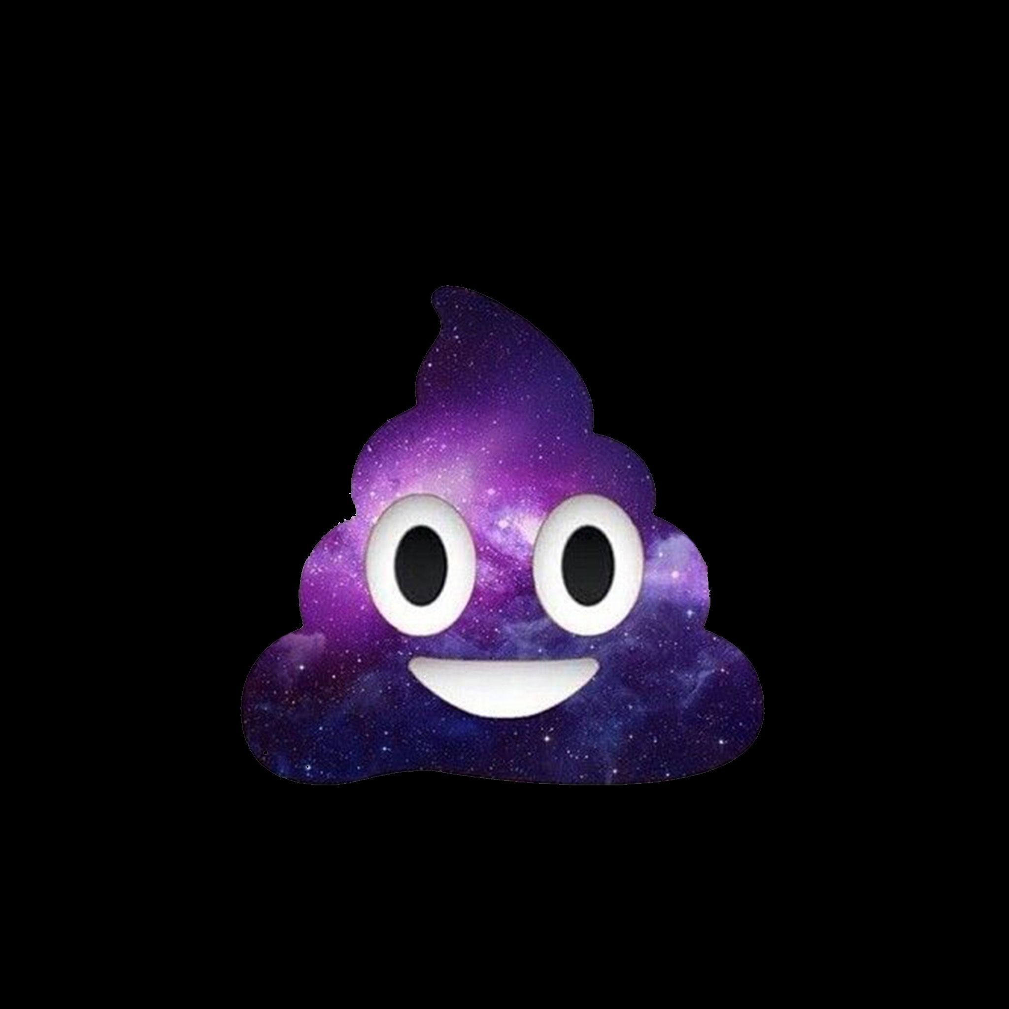 Emoji cacca galassia viola, 2048x2048 alta risoluzione, PC