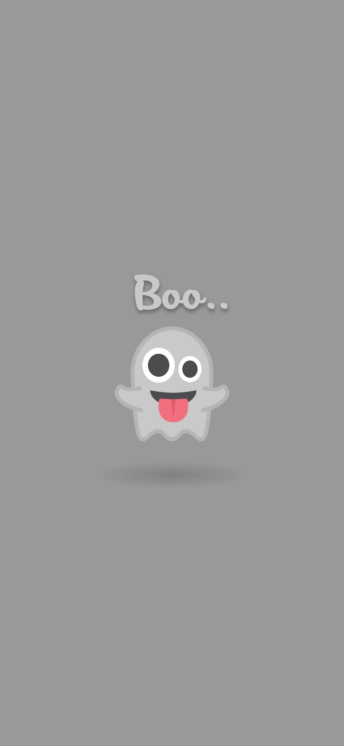 Emoji fantasma Boo grigio, 1205x2609 Full HD Verticale, iPhone