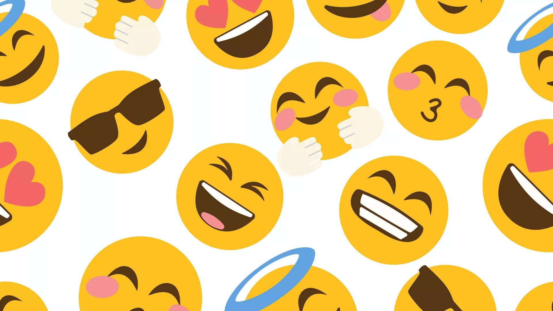 Emoji gialle sorridenti varie, 1920x1080 1080p, PC