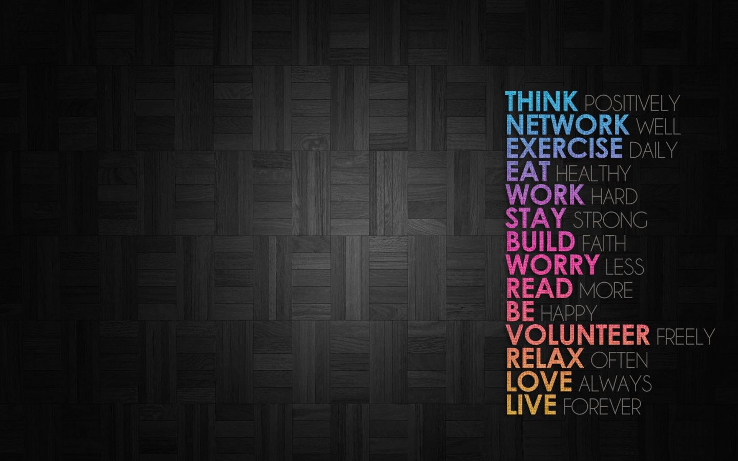 Scritta Think Positive corsivo arancione, 1080x810 HD, Desktop