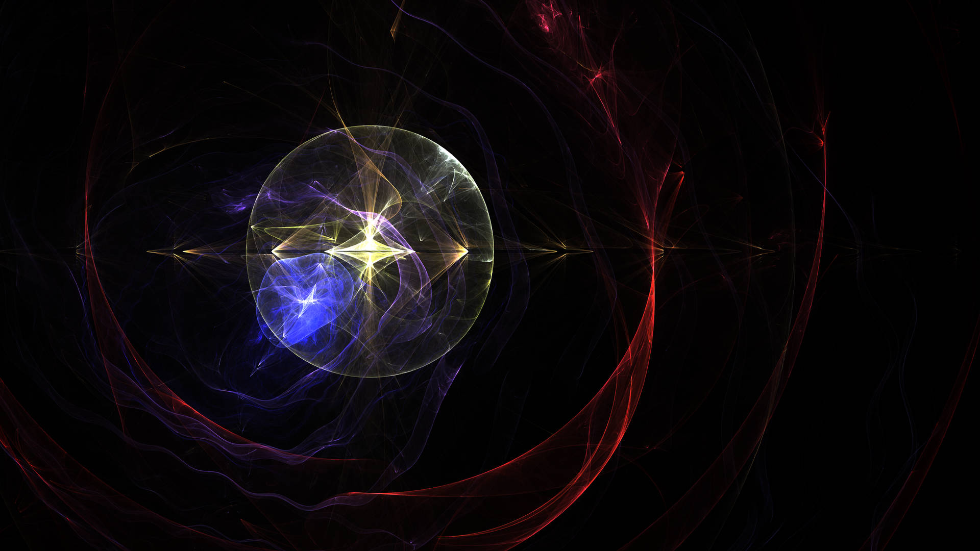 Sfera di energia luminosa astratta, 1920x1080 1080p, PC Desktop