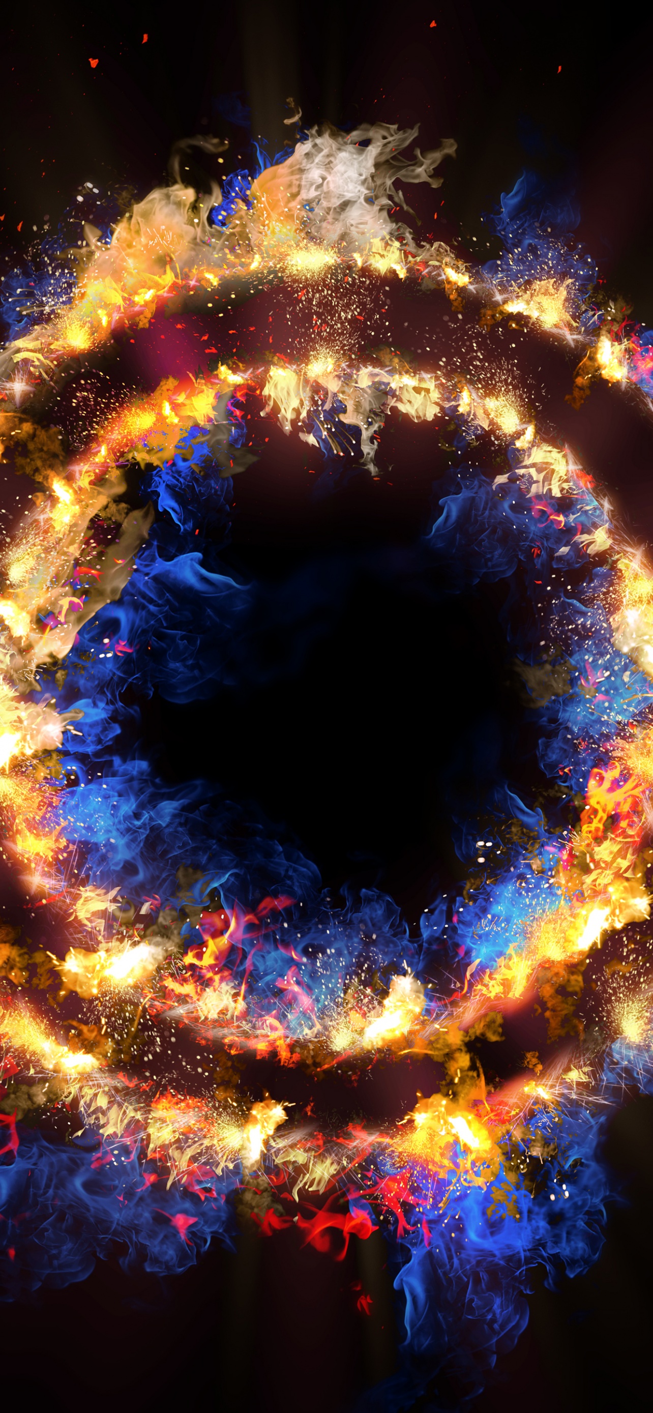 Anello di fuoco energetico, 1284x2778 Verticale, Telefono